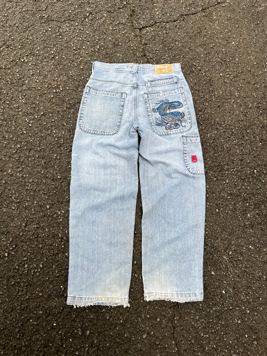 ヴィンテージ フェード Jnco トライバル ドラゴン グレイル - 31 x 30