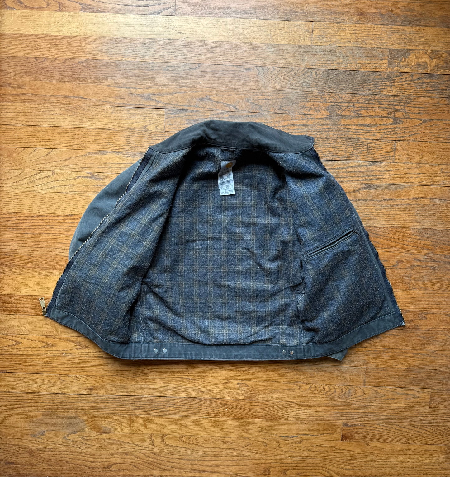 Faded Petrol Blue Carhartt Detroit Jacket - Medium