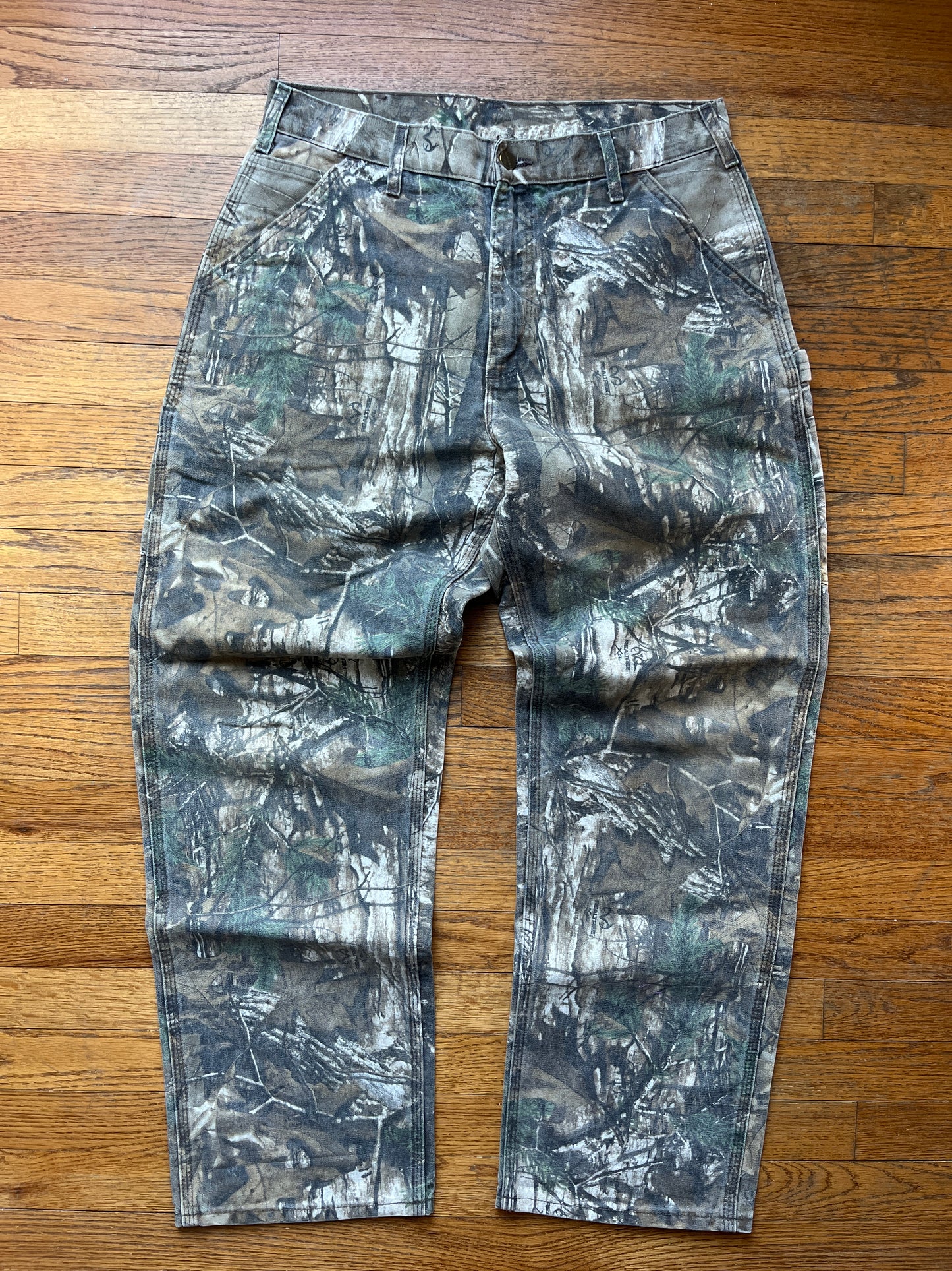 褪色 Realtree Carhartt 木匠裤 - 33 x 30.5