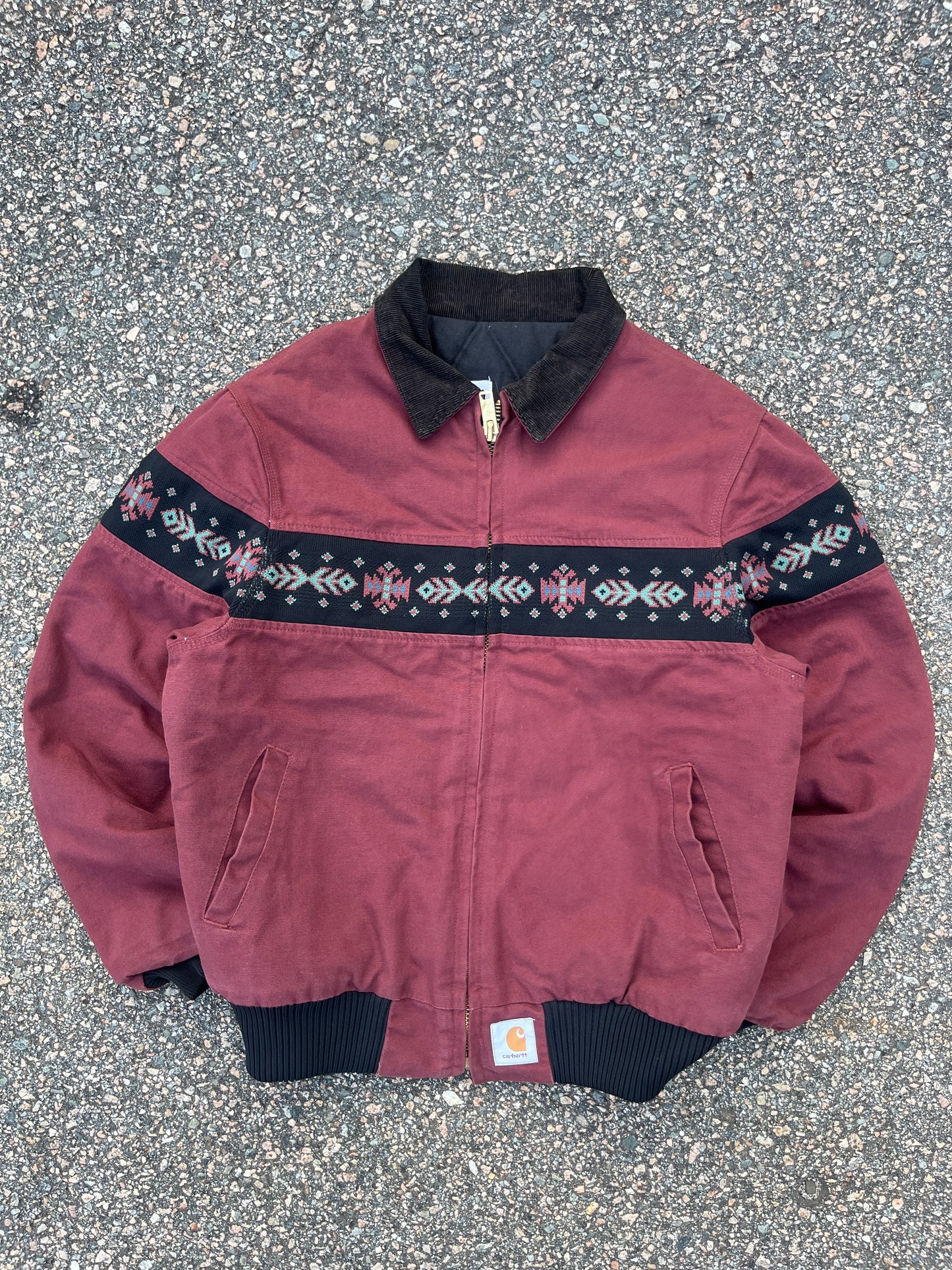 褪色红木西南阿兹特克 Carhartt Santa Fe 夹克 - 中号