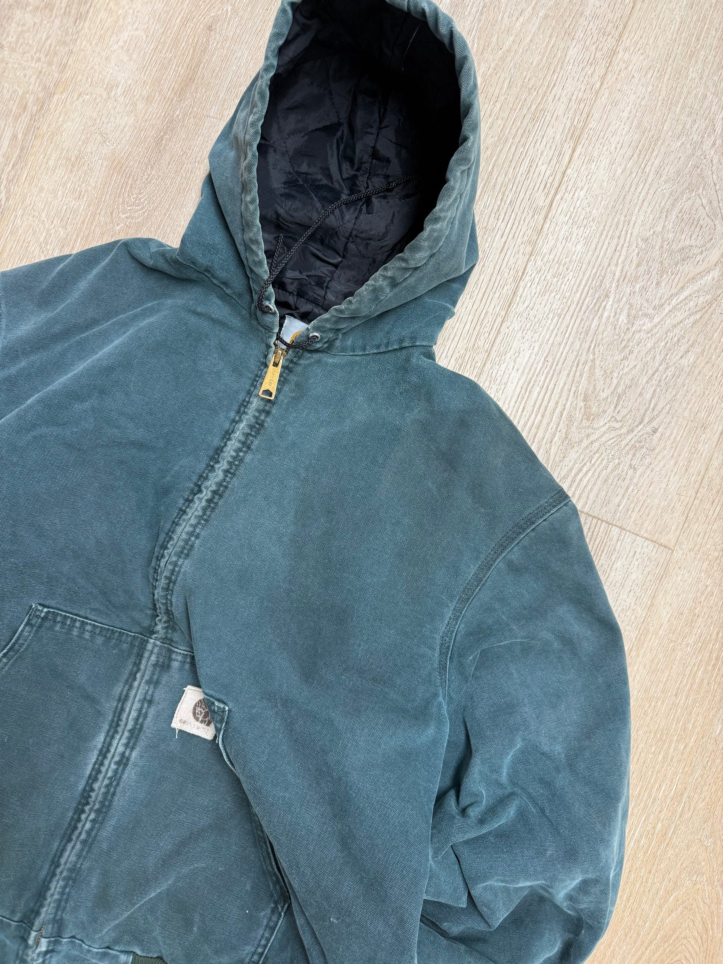Faded Hunter Green Carhartt Active Jacket - Large