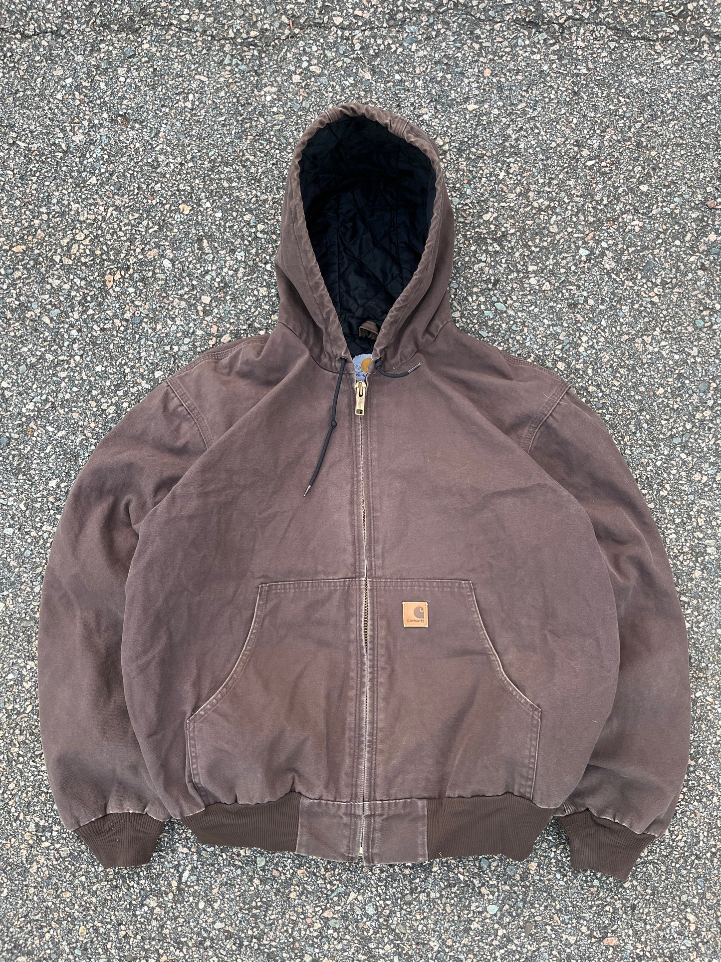 褪色棕色 Carhartt 运动夹克 - 大号