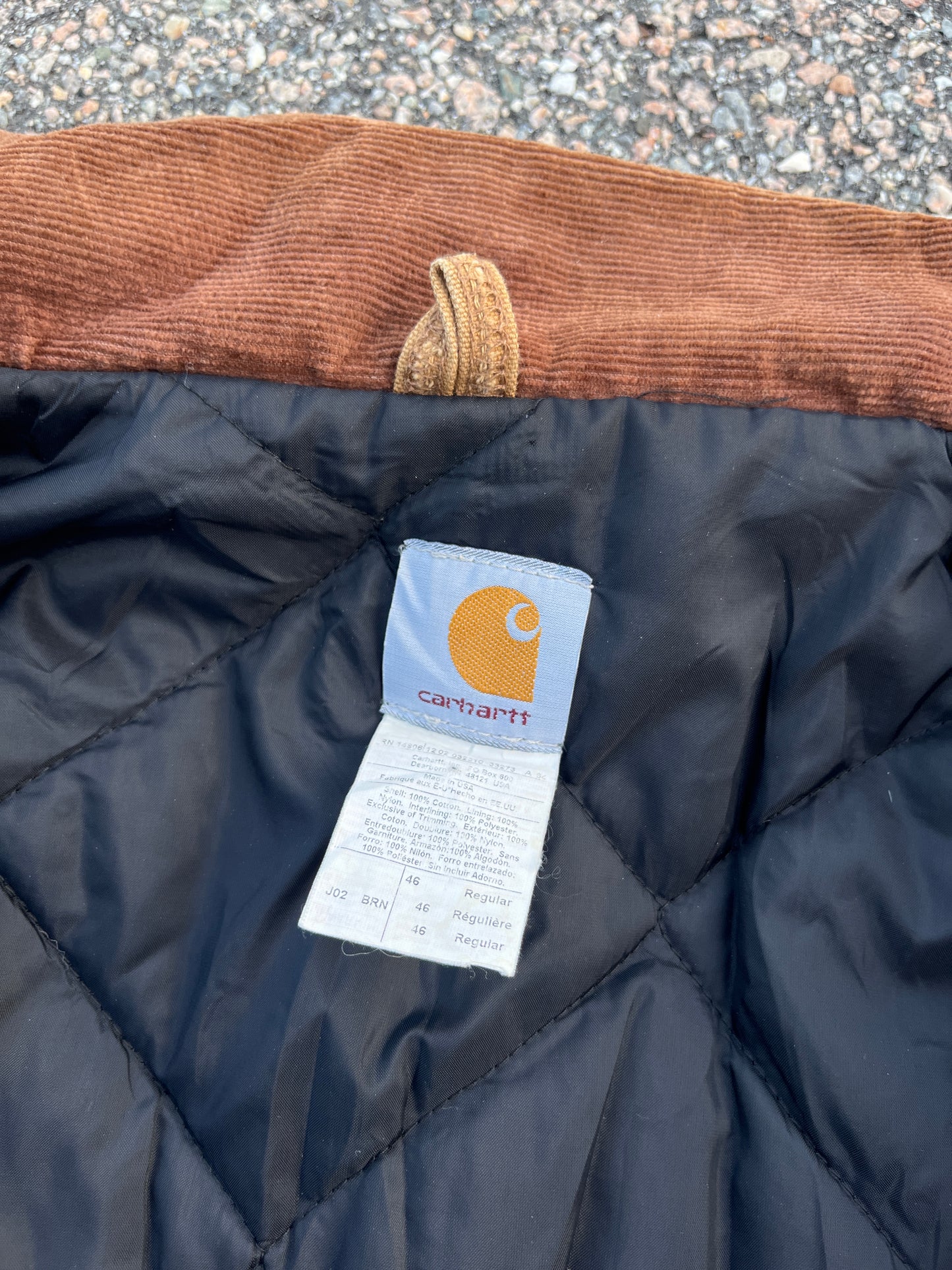 褪色棕色 Carhartt 北极夹克 - 中号宽松款