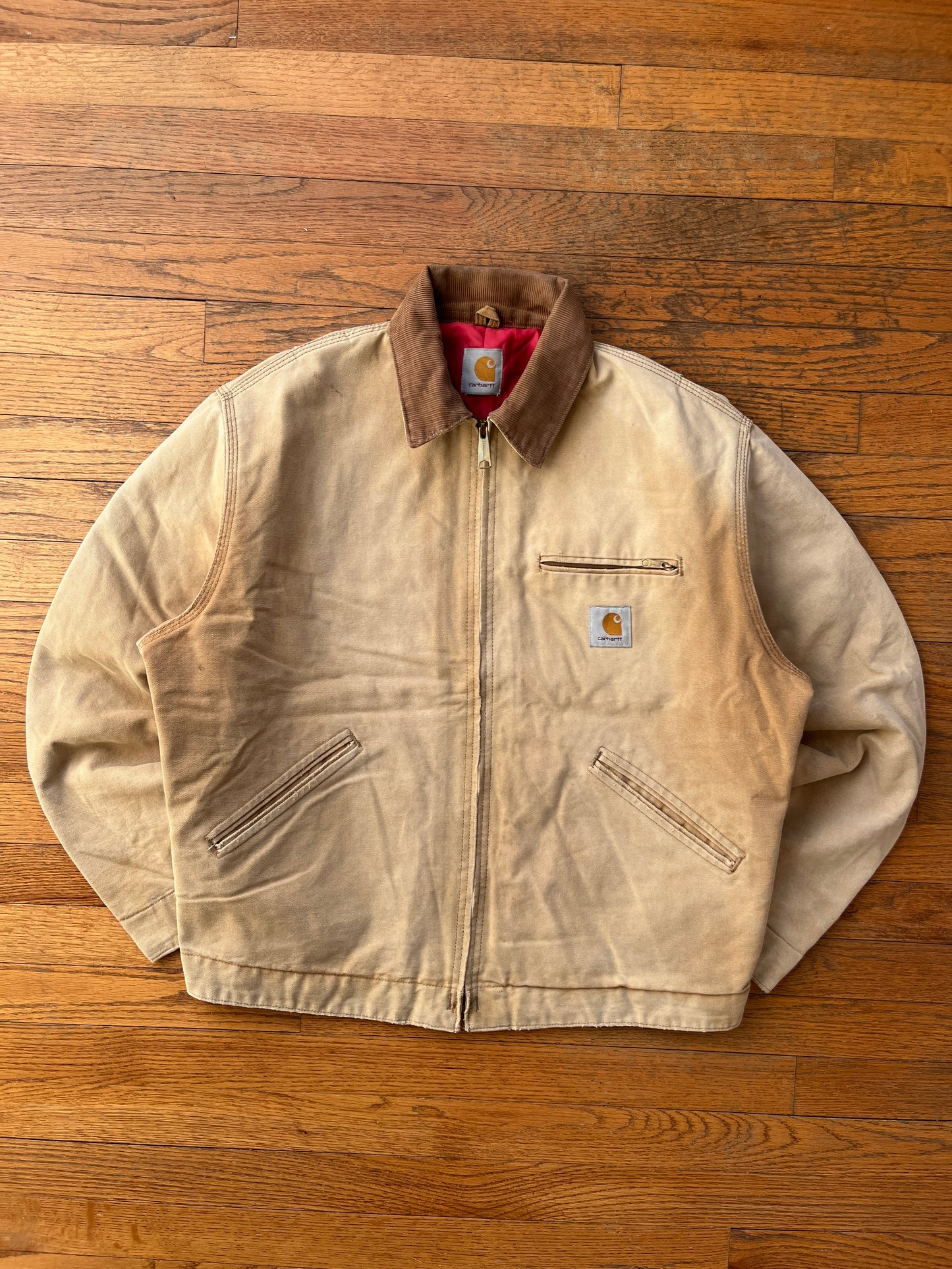 Faded Brown Carhartt Detroit Jacket - Boxy M-L