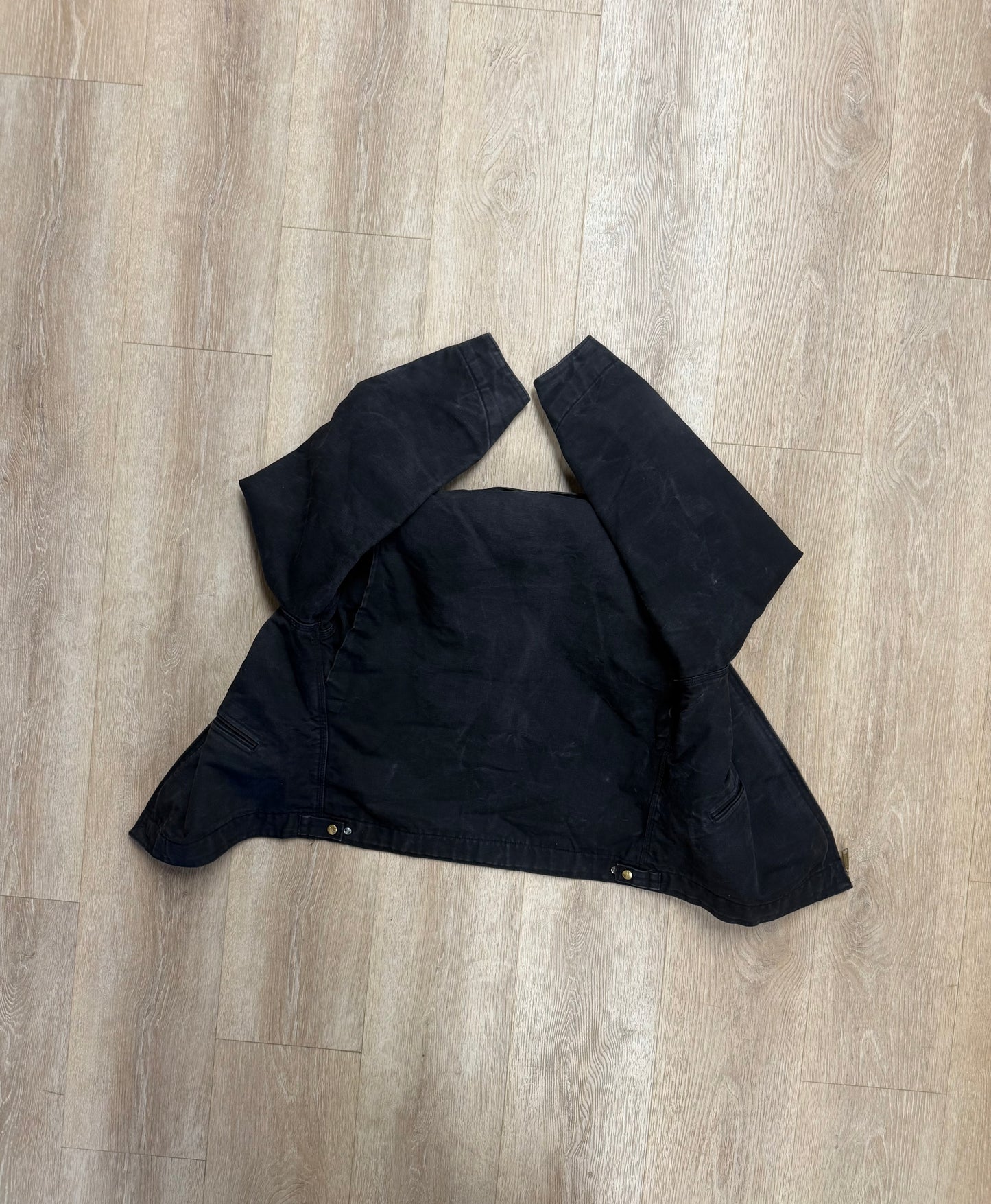 Faded Black Carhartt Detroit Jacket - Large