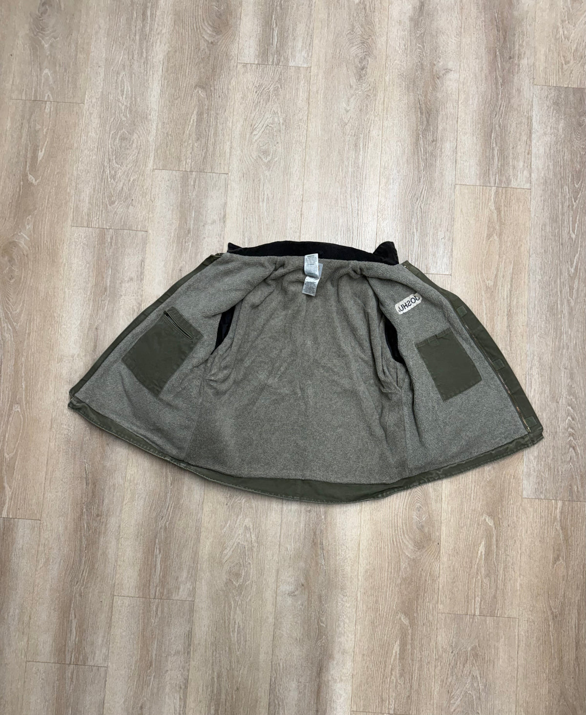 Faded Olive Green Sherpa Lined Carhartt Arctic Jacket - XL