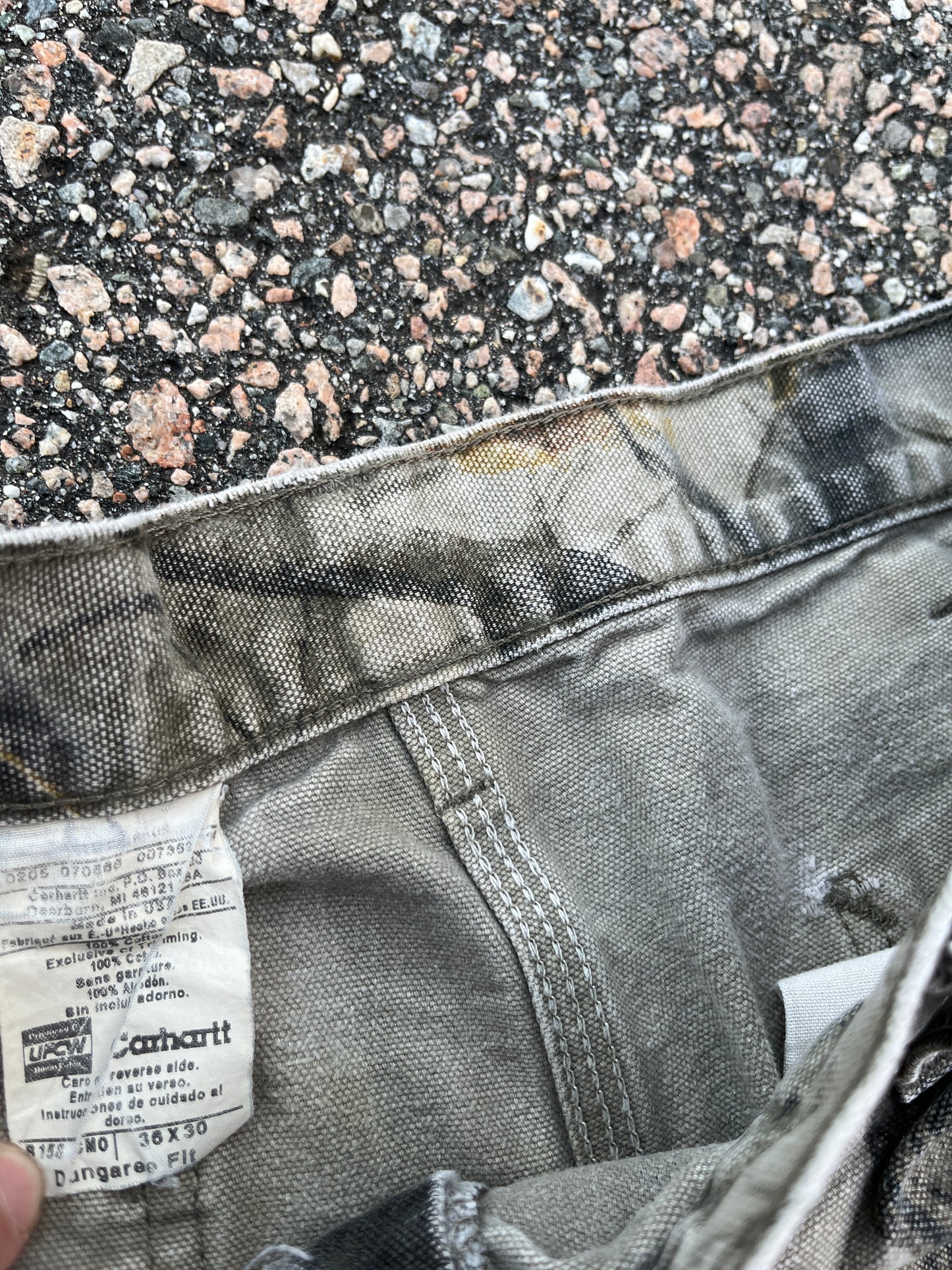 Faded n Distressed Realtree Carhartt 木匠裤 - 34 x 29