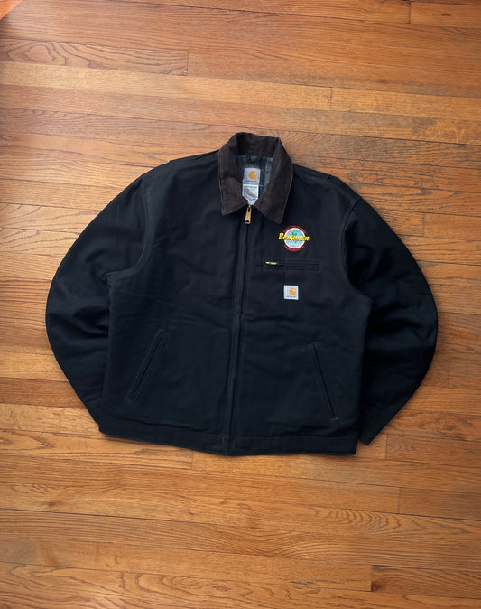 Faded Black Carhartt Detroit Jacket - Large