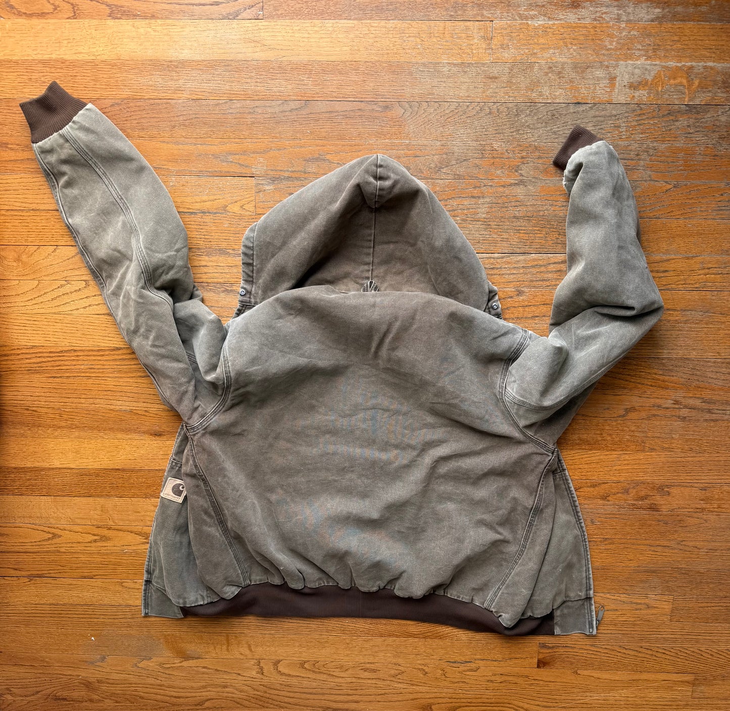 Faded Chestnut Brown Carhartt Active Jacket - Large