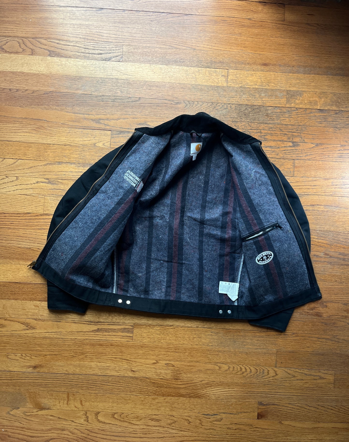 Faded Black Carhartt Detroit Jacket - Small