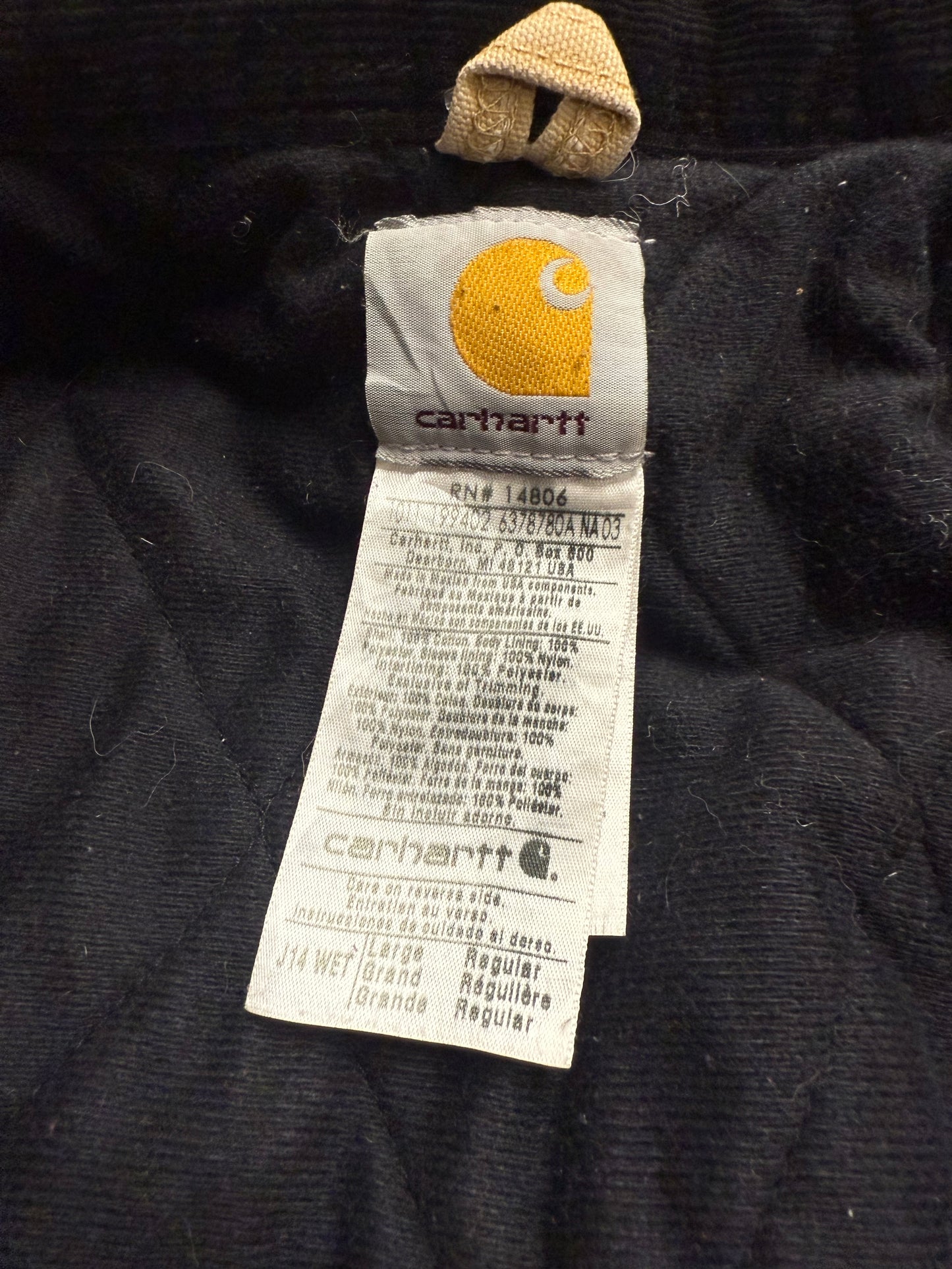 Faded Beige Carhartt Santa Fe Jacket - Large