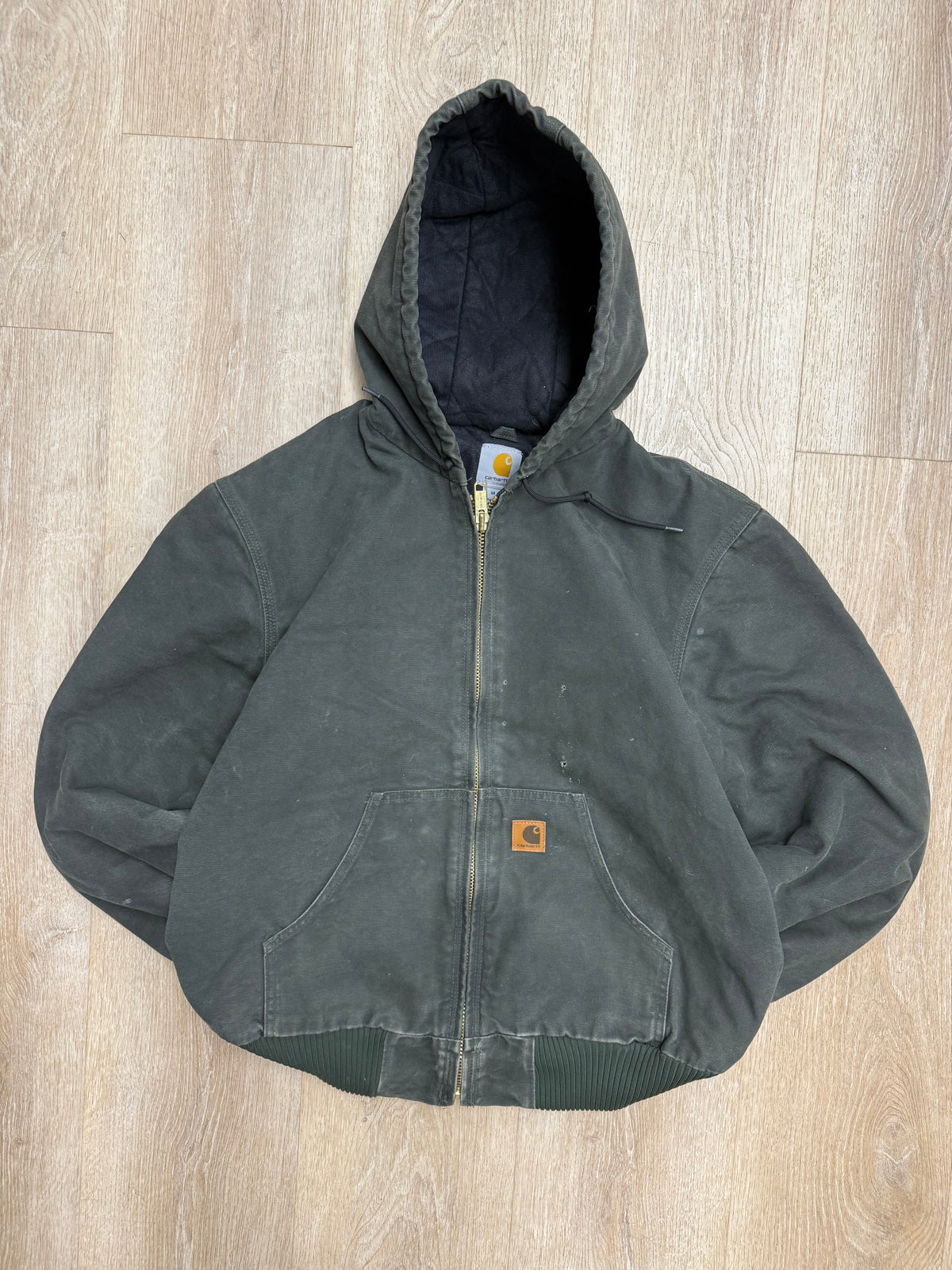 Faded Olive Green Carhartt Active Jacket - Medium
