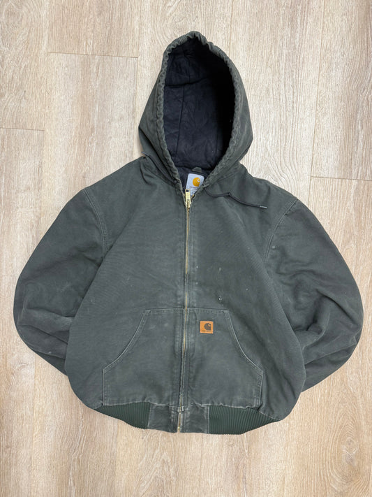 Faded Olive Green Carhartt Active Jacket - Medium