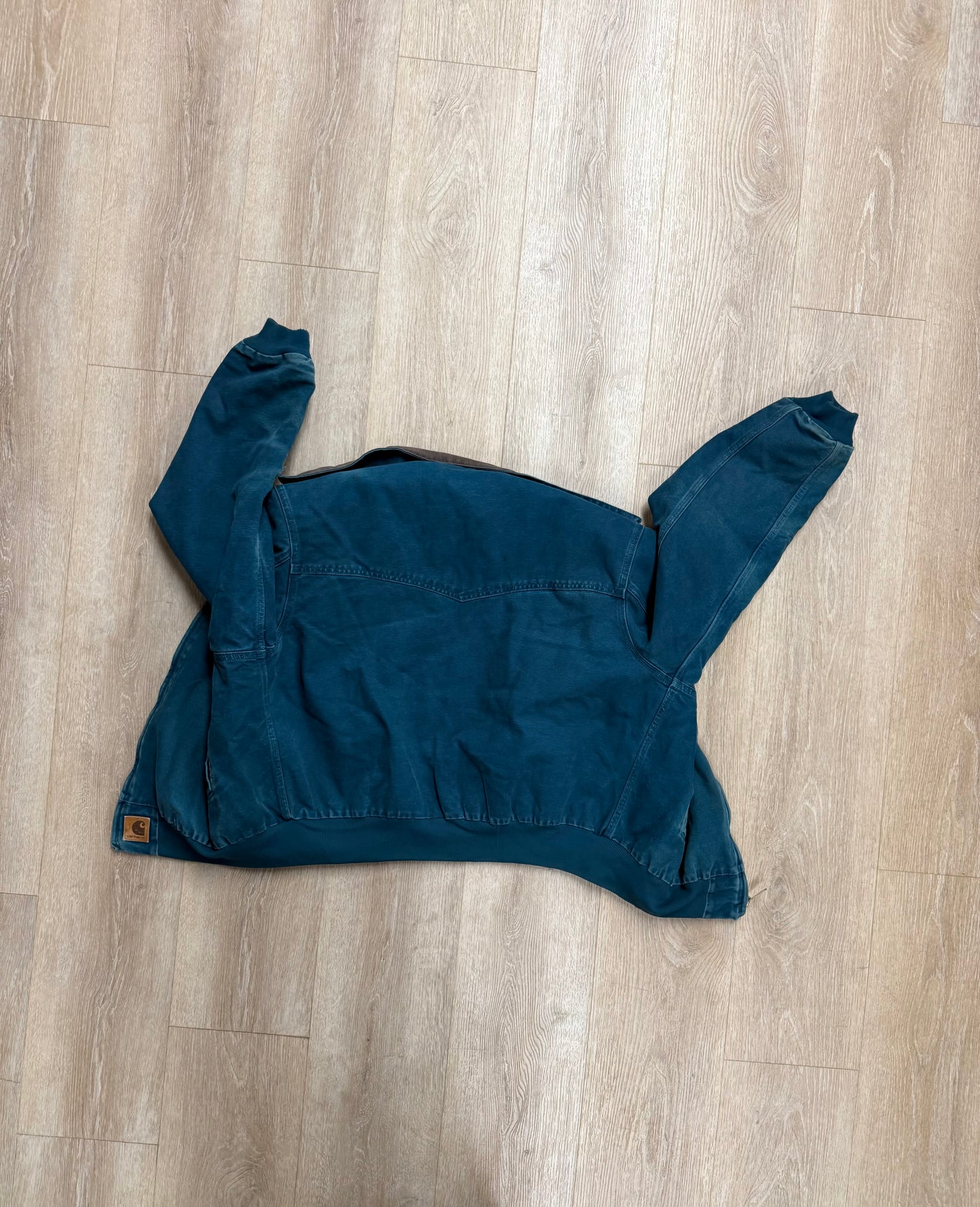 Faded Teal Carhartt Santa Fe Jacket - XL