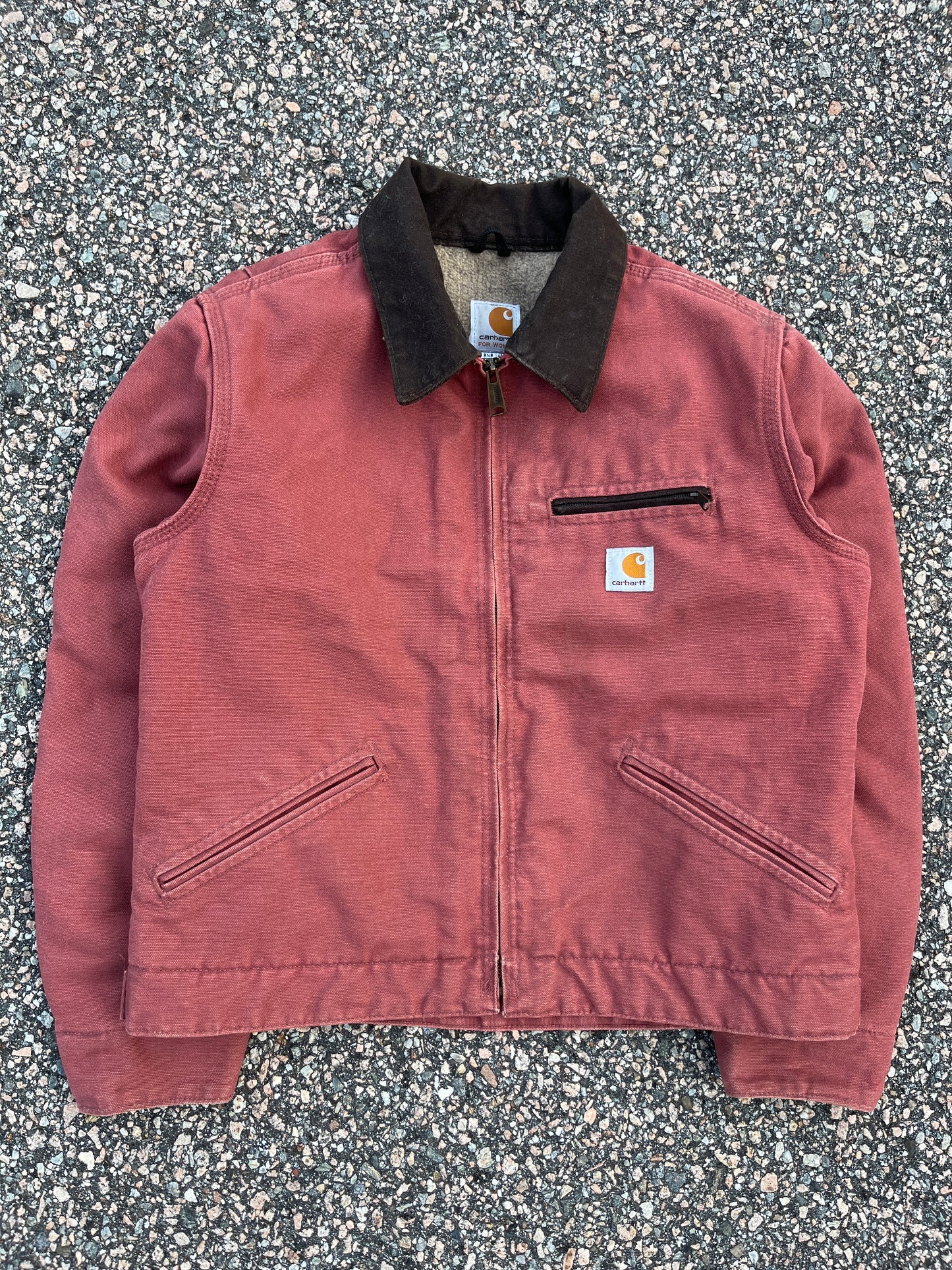 Faded Salmon Carhartt Detroit Jacket - Small