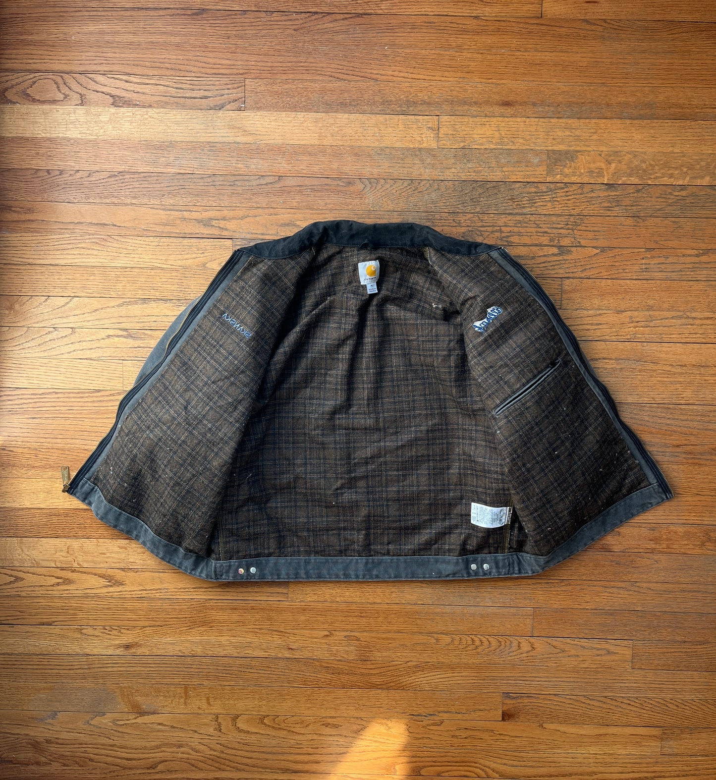 Faded Gravel Grey Carhartt Detroit Jacket - XL