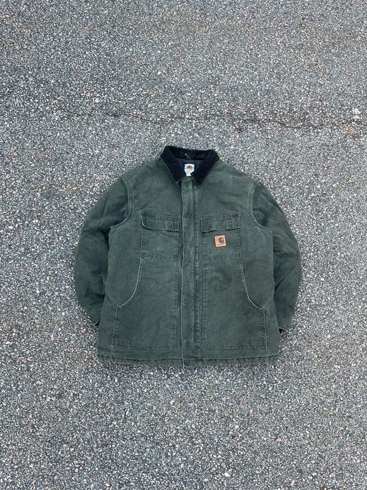 褪色橄榄绿色 Carhartt 北极风格夹克 - XL