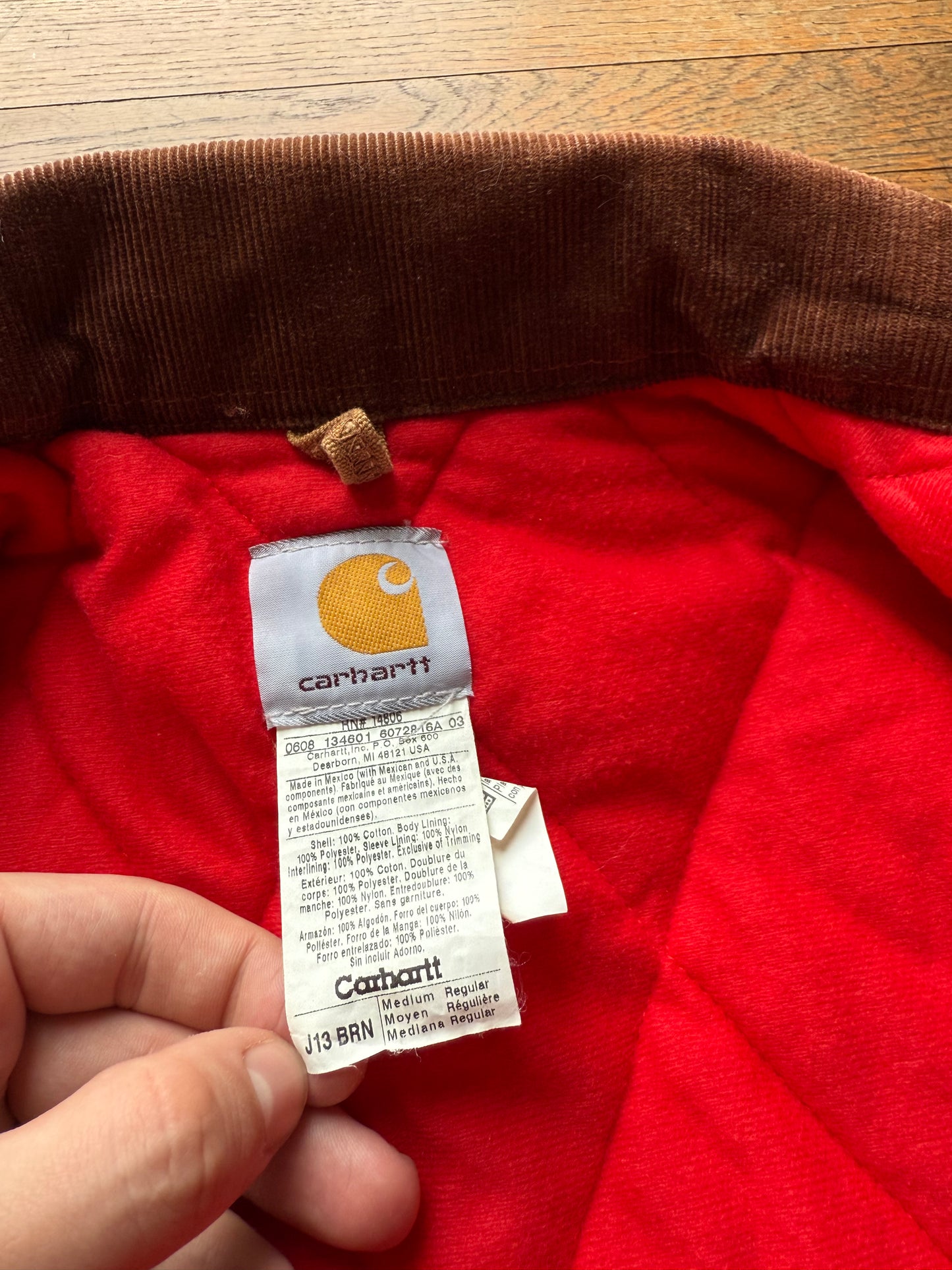 Faded Brown Carhartt Santa Fe Jacket - Medium