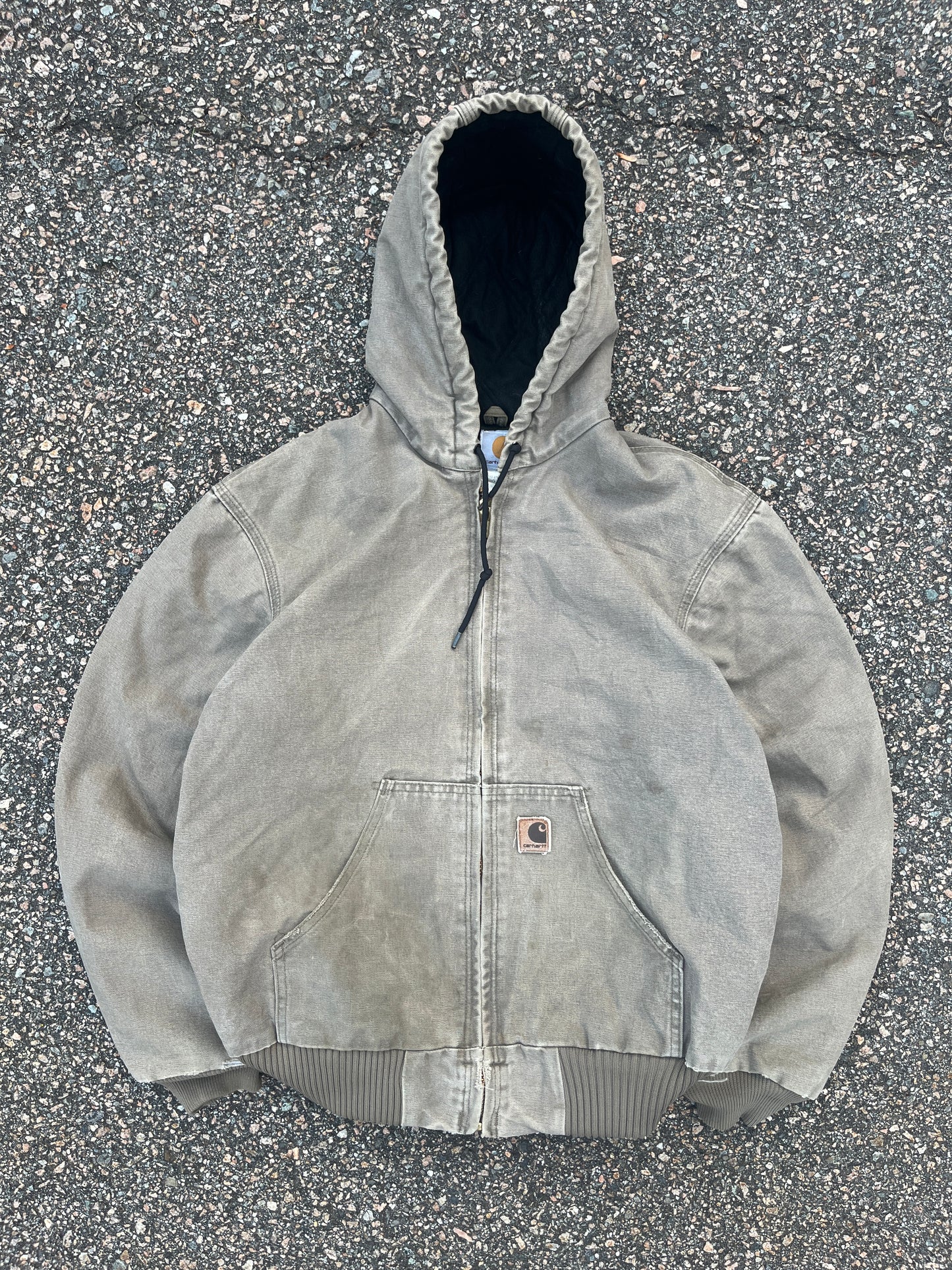 褪色沙漠沙色 Carhartt 运动夹克 - 中号