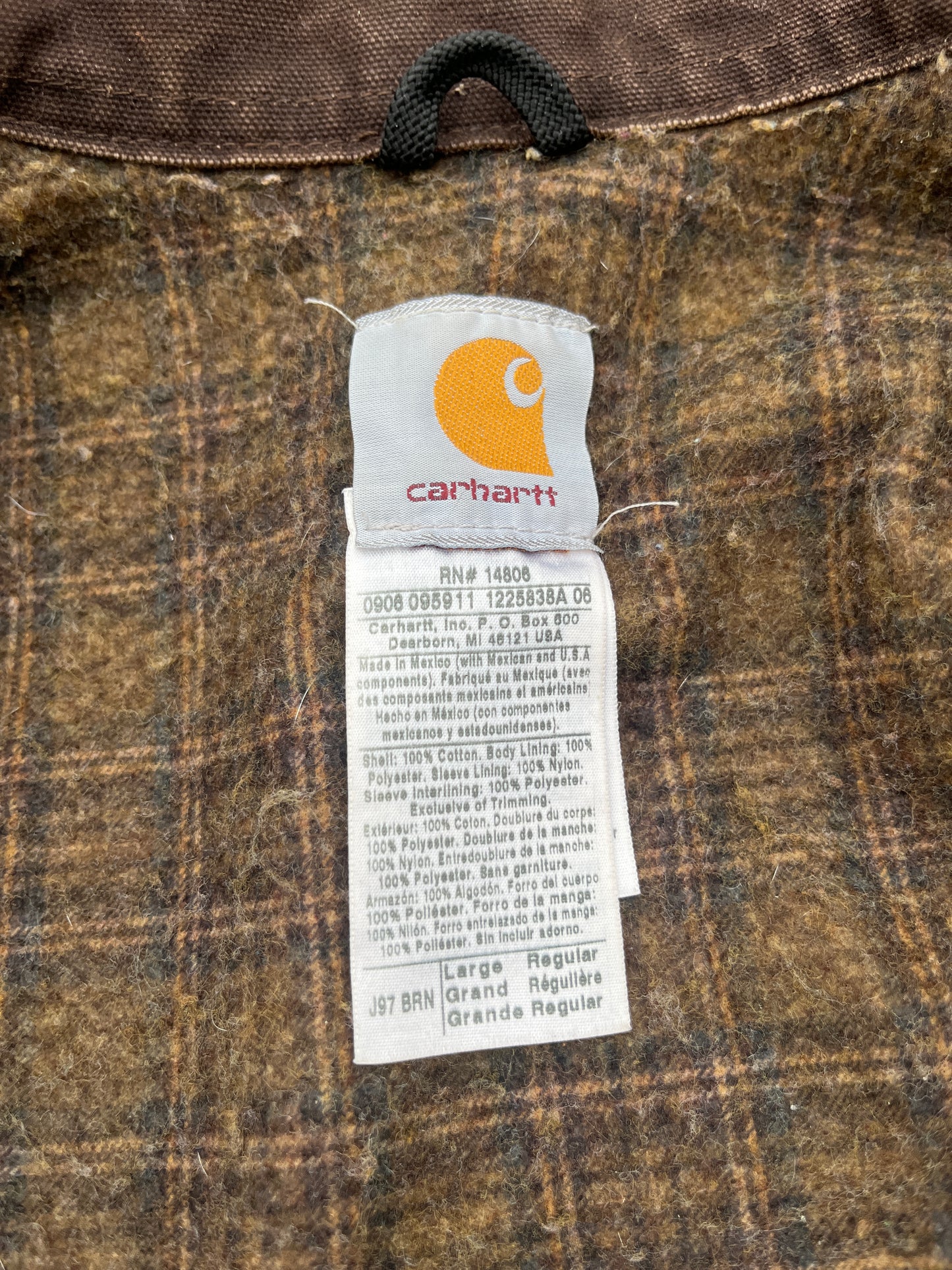 Faded Brown Carhartt Detroit Jacket - Medium