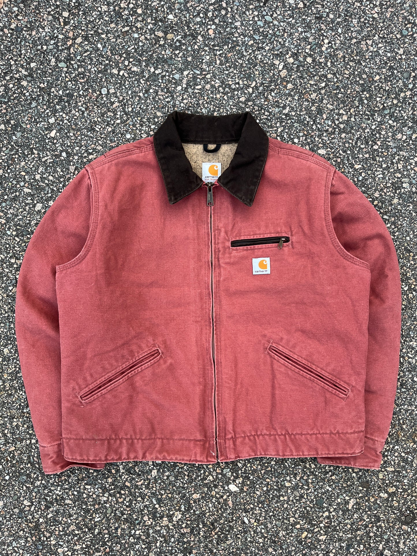 Faded Vintage Rose Carhartt Detroit Jacket - Medium