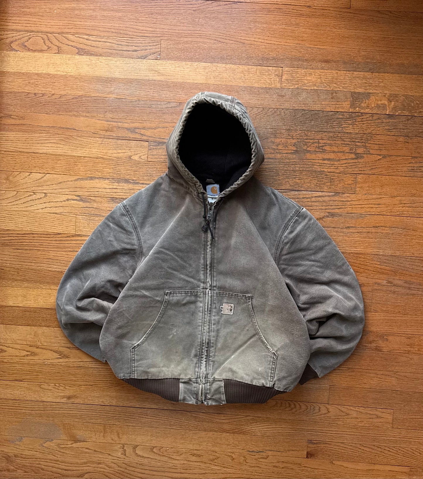 Faded Chestnut Brown Carhartt Active Jacket - Large