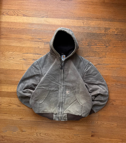 Faded Chestnut Brown Carhartt Active Jacket - Large