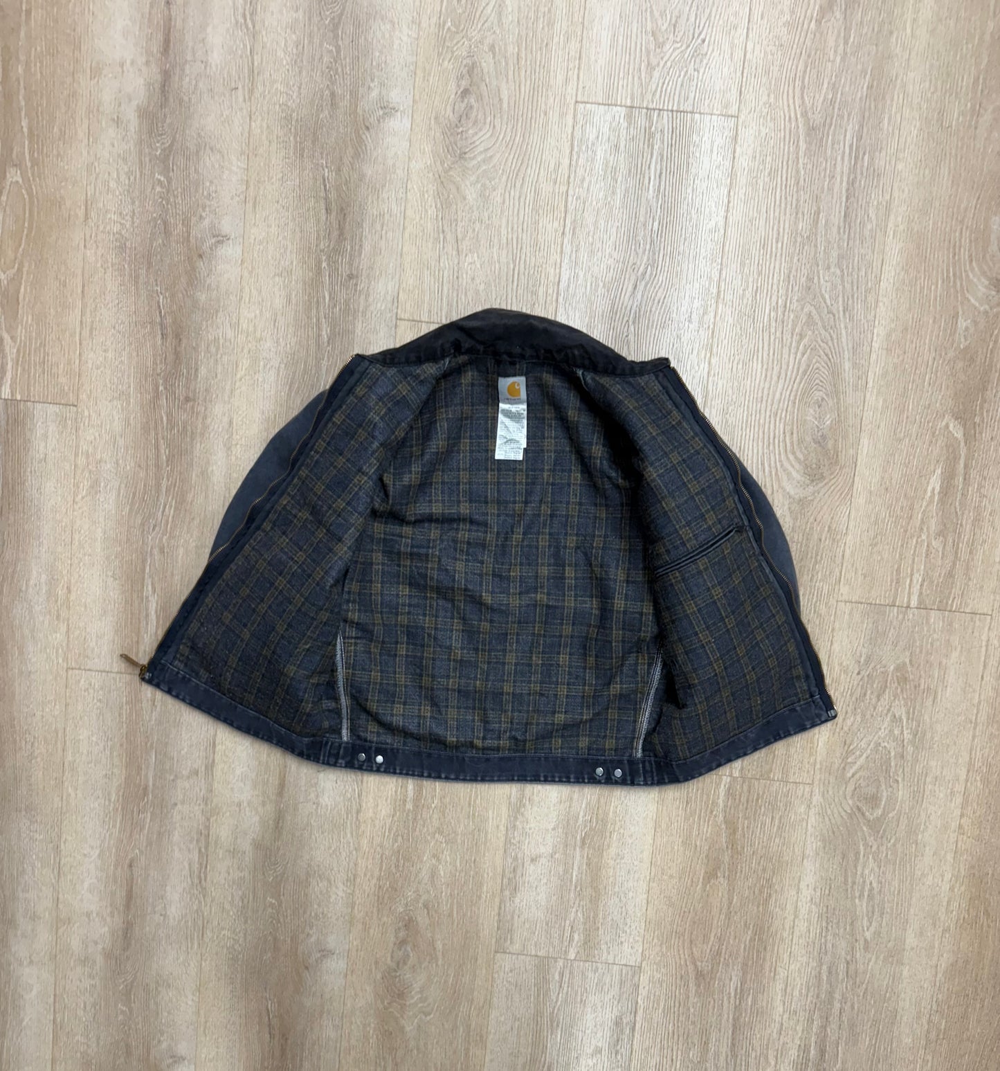 Faded Petrol Blue Carhartt Detroit Jacket - Medium