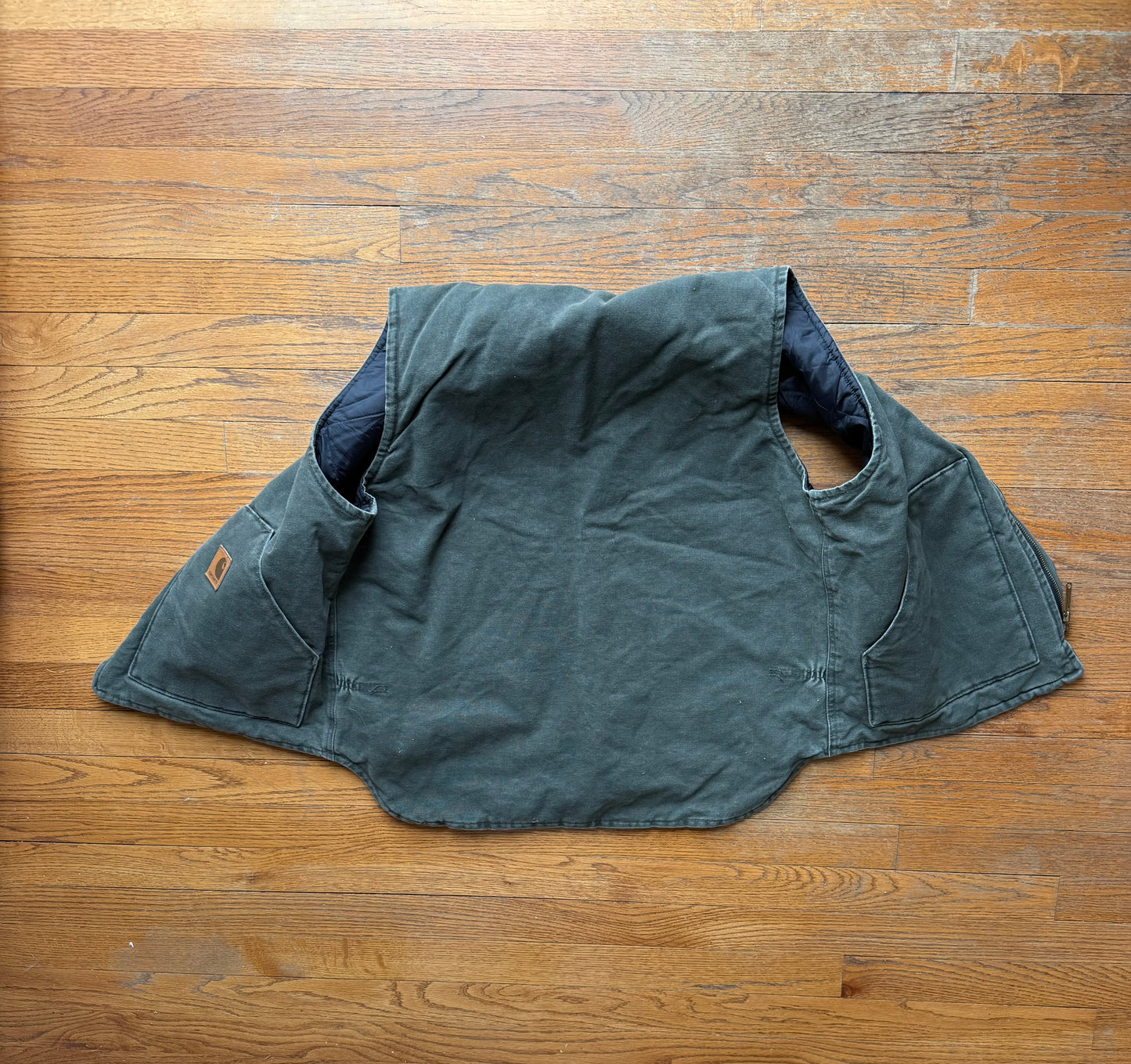 Faded Olive Green Carhartt Vest - Medium
