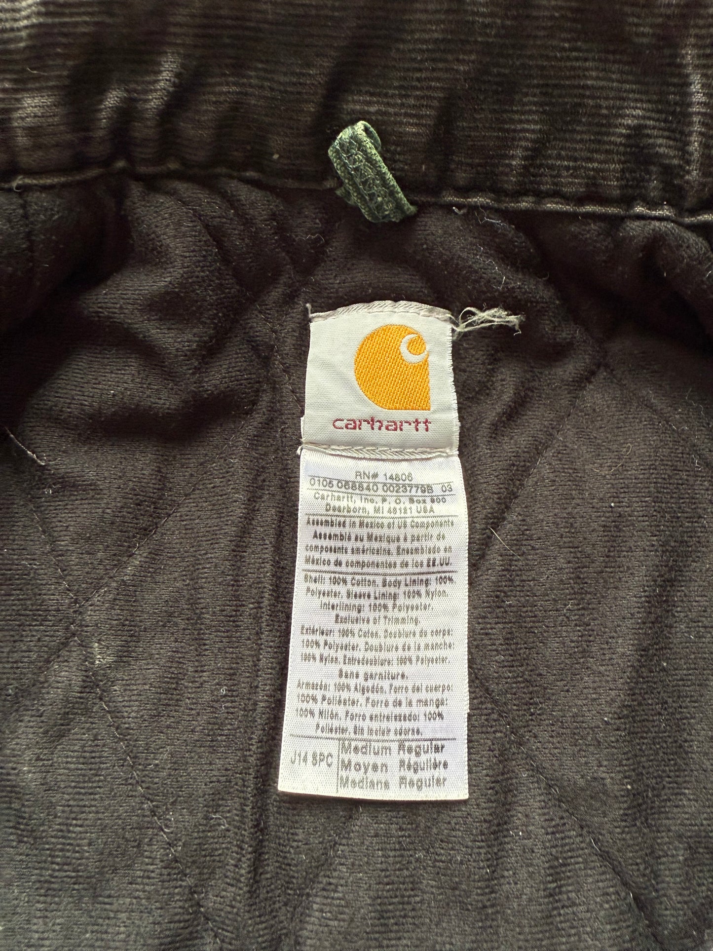 Faded Spruce Green Carhartt Santa Fe Jacket - Medium