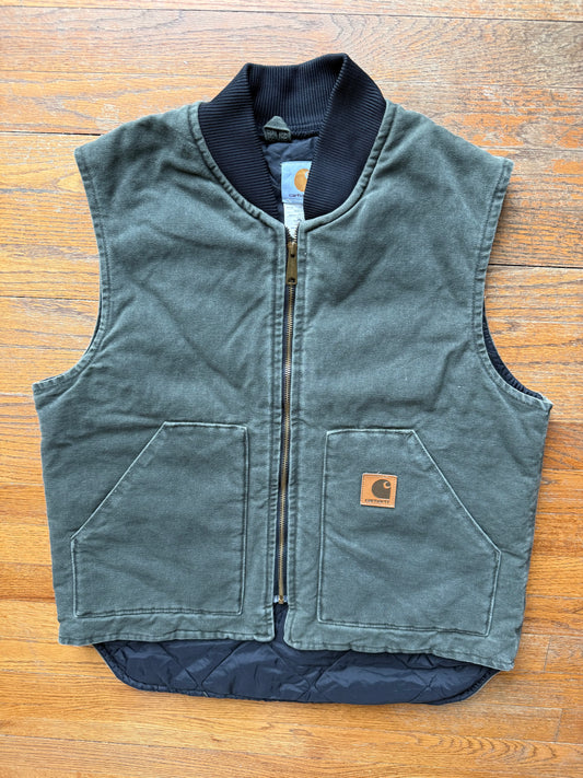 Faded Olive Green Carhartt Vest - Medium