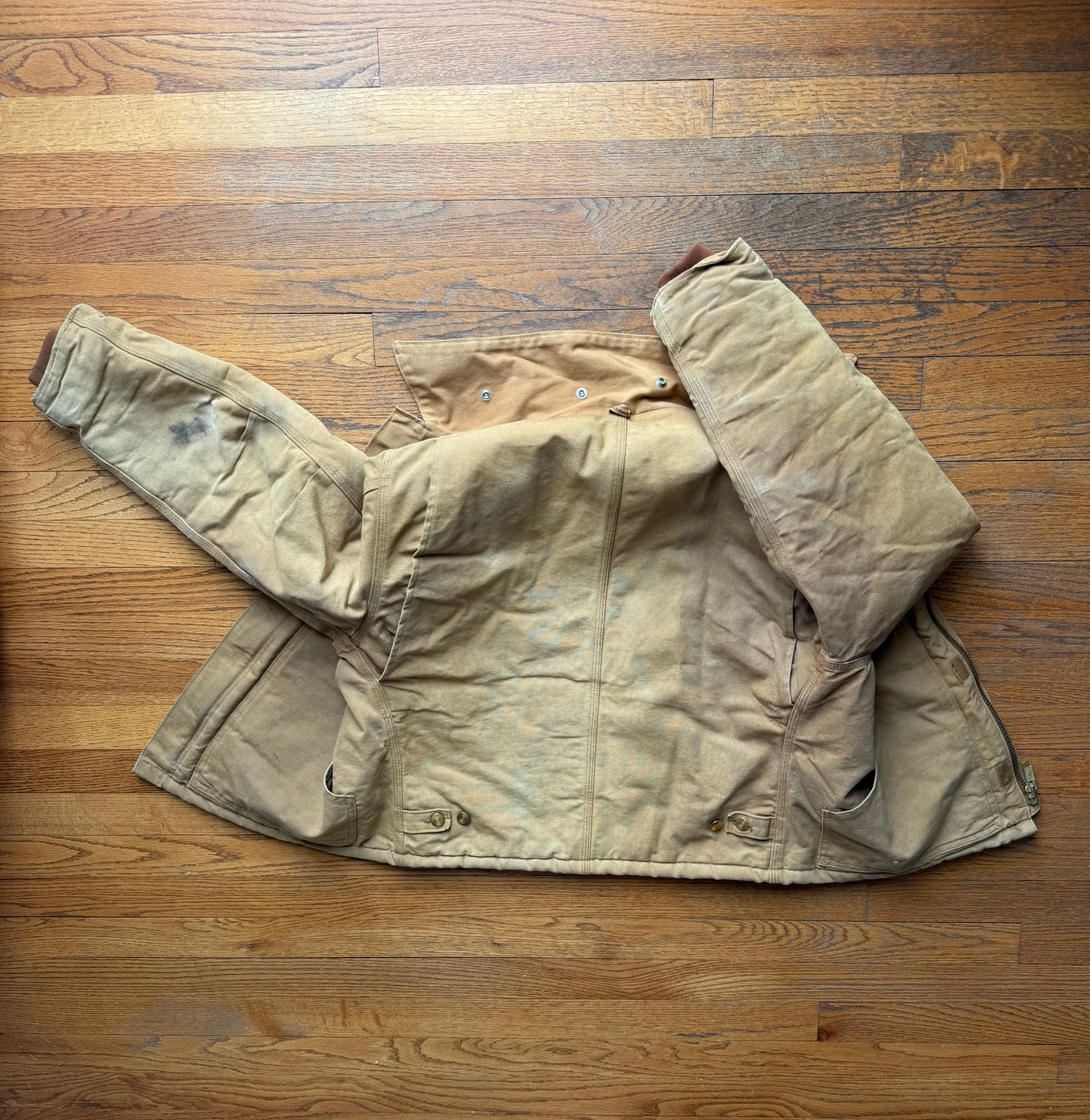 Faded Brown Carhartt Arctic Jacket - Medium