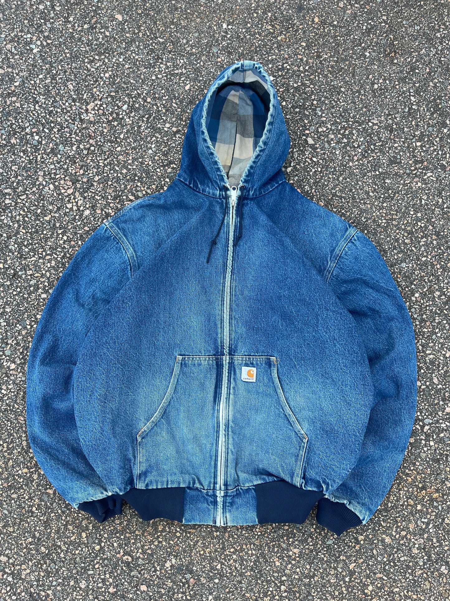 Faded Denim Carhartt Active Jacket - Boxy XL