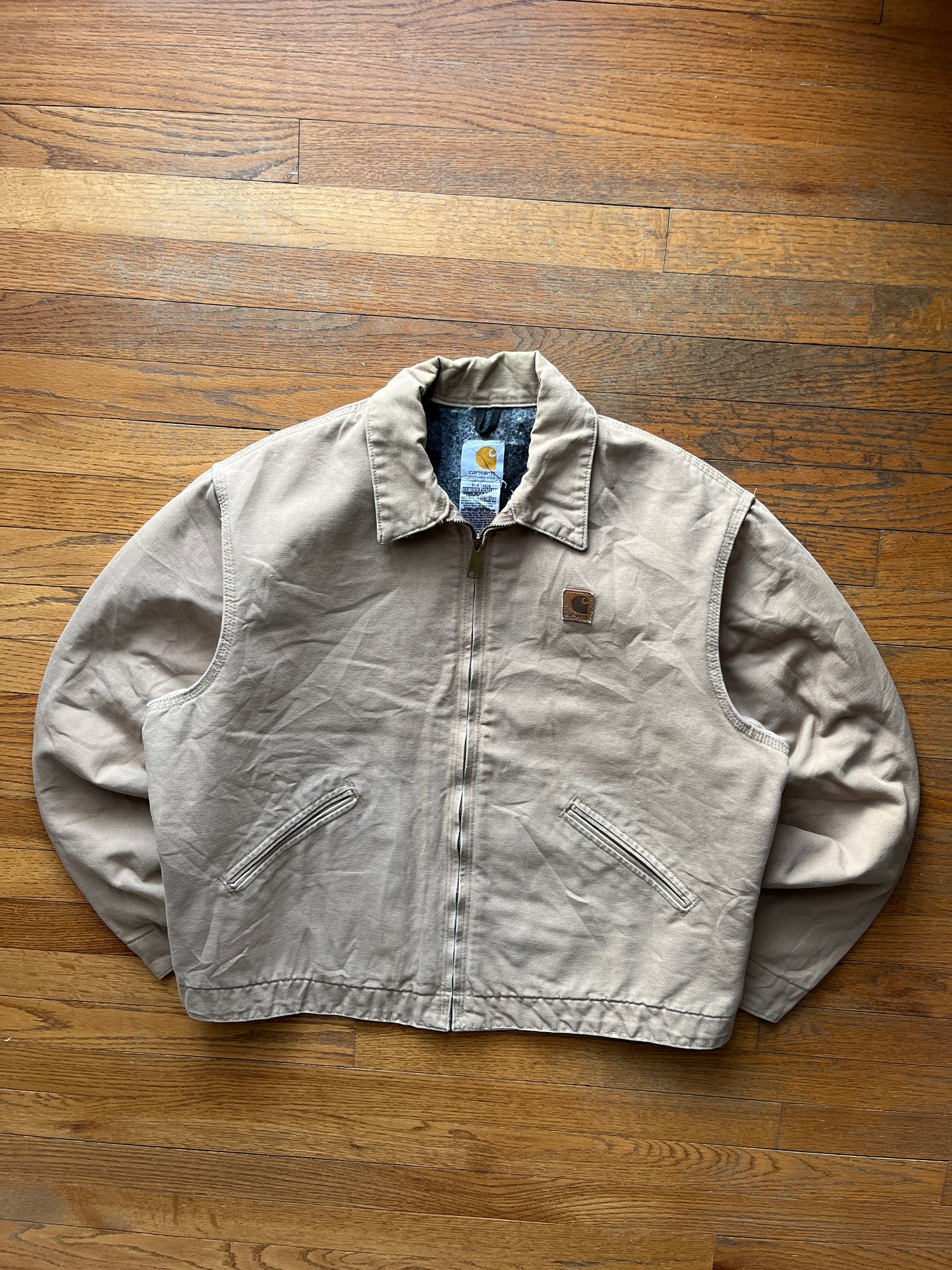 Faded Saddle Brown Carhartt Detroit Jacket - XL