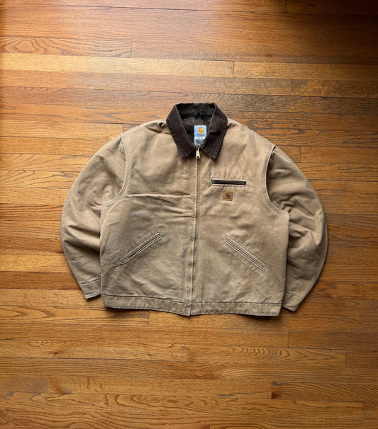 Faded Camel Brown Carhartt Detroit Jacket - Boxy Large