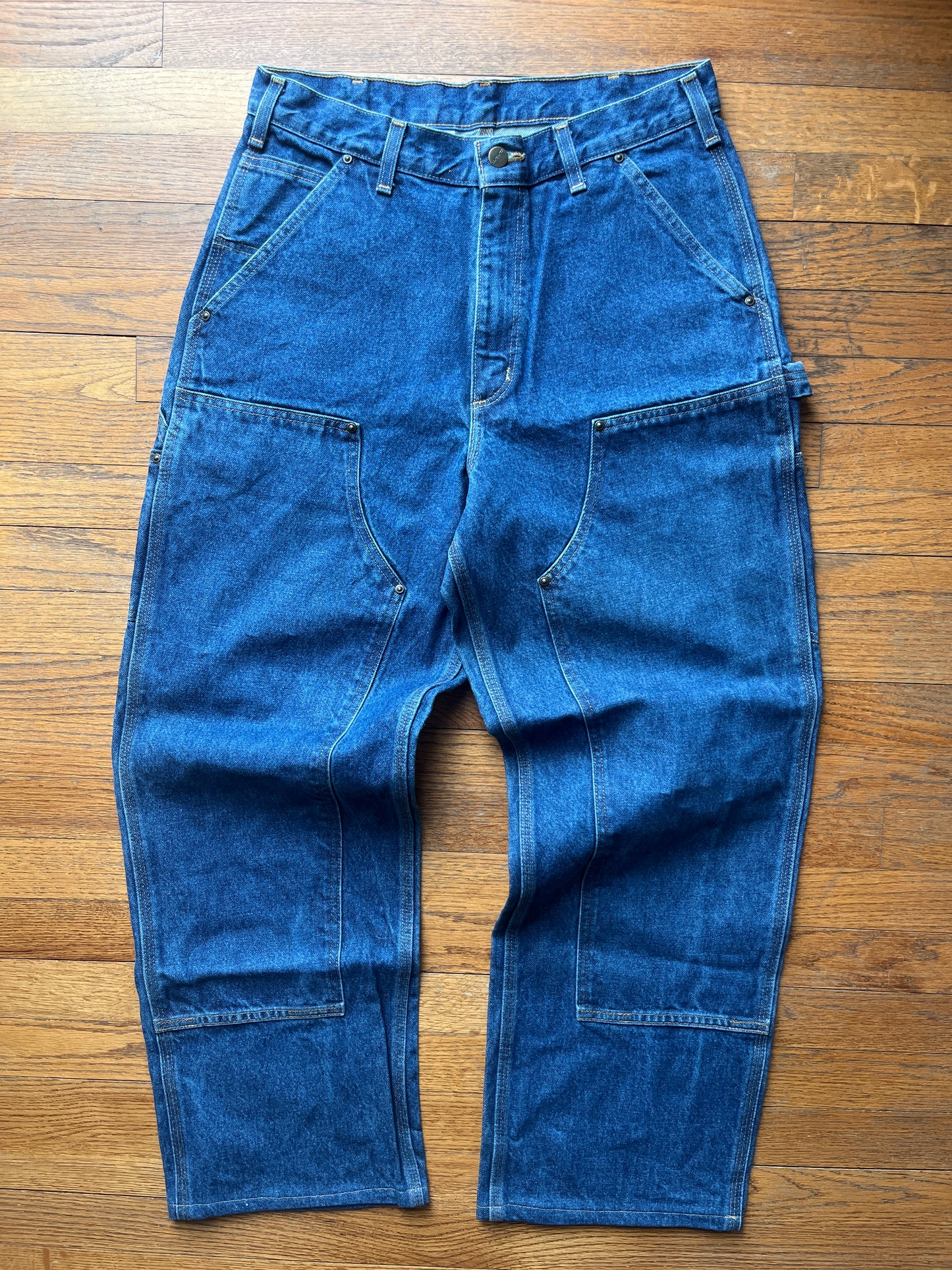 Faded Denim Carhartt Double Knee Pants - 31 x 29.5