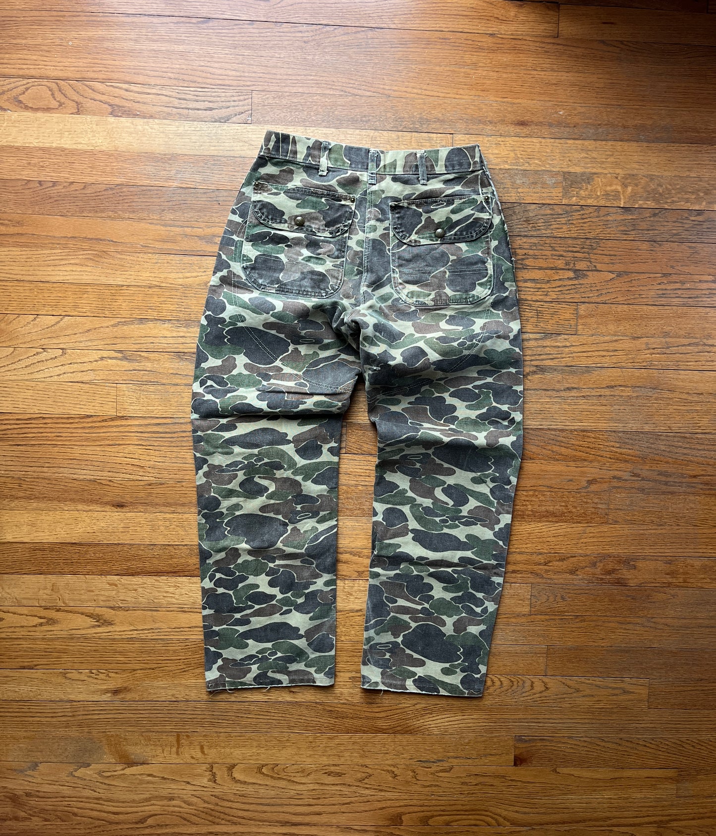 80’s Faded Camo Carhartt Double Front Pants - 30 x 29.5