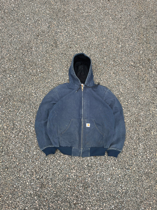 Faded Navy Blue Carhartt Active Jacket - Medium