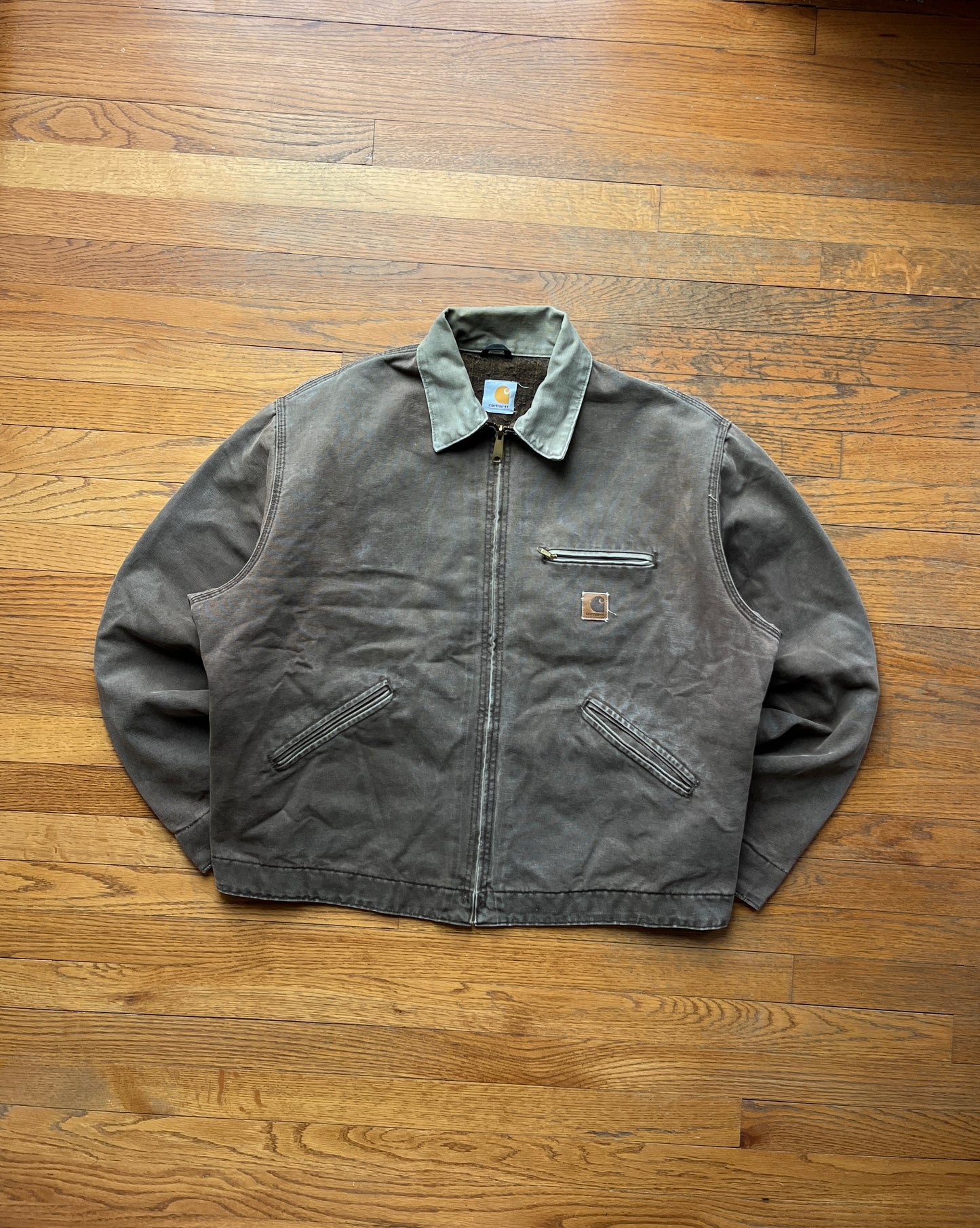 Faded Chestnut Brown Carhartt Detroit Jacket - XL