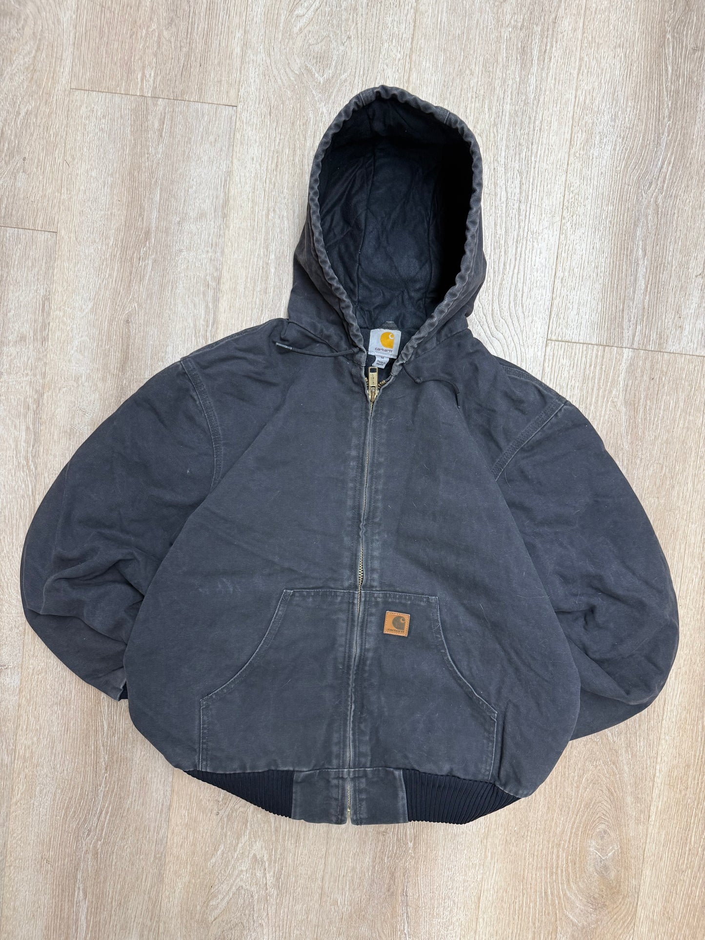 Faded Black Carhartt Active Jacket - Medium