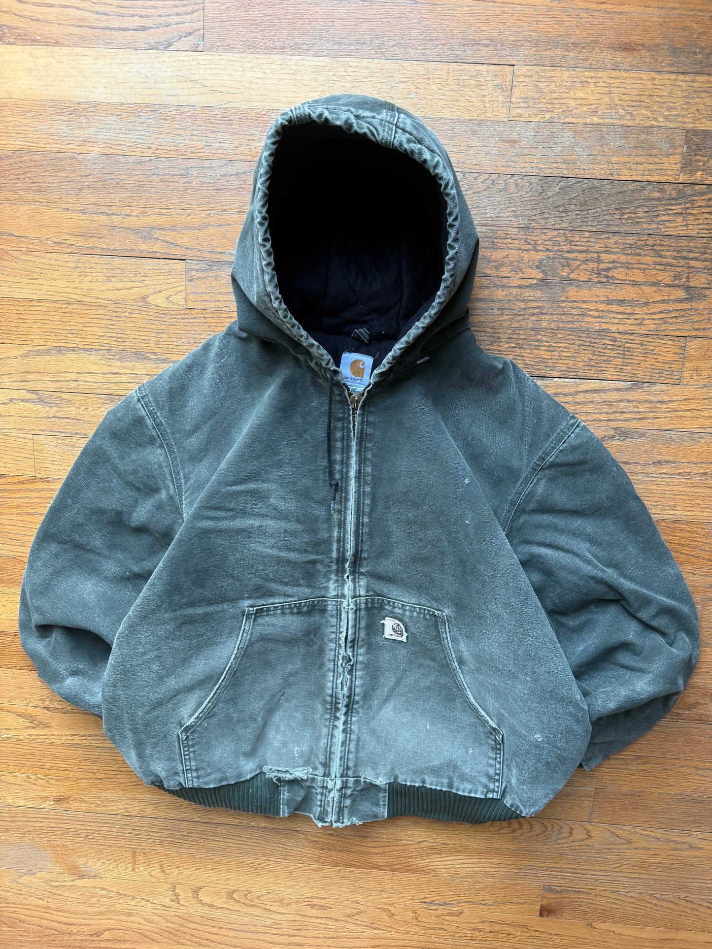 Faded Olive Green Carhartt Active Jacket - XL