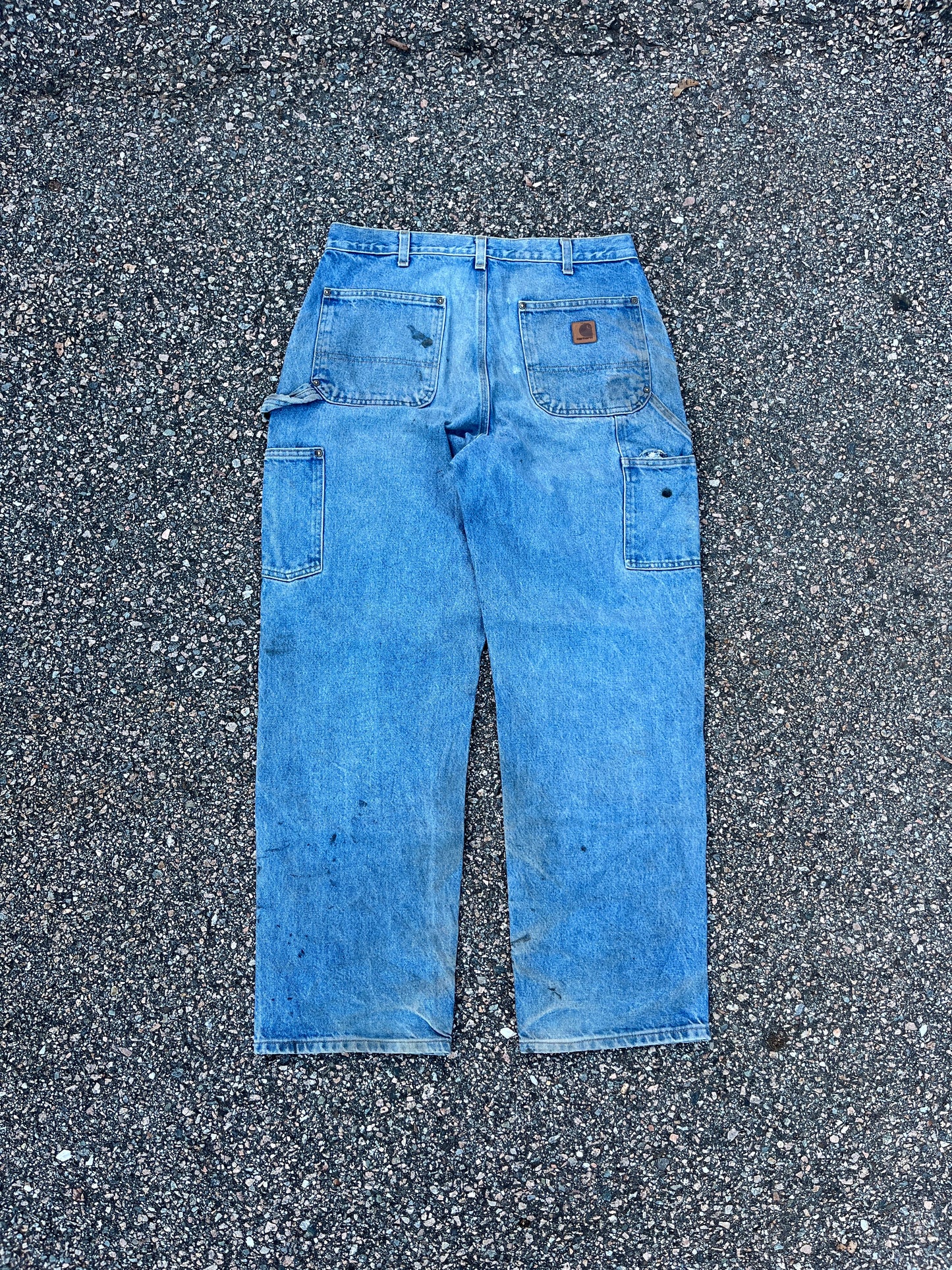 Vintage Carhartt Carpenter Jeans in Light Blue Denim