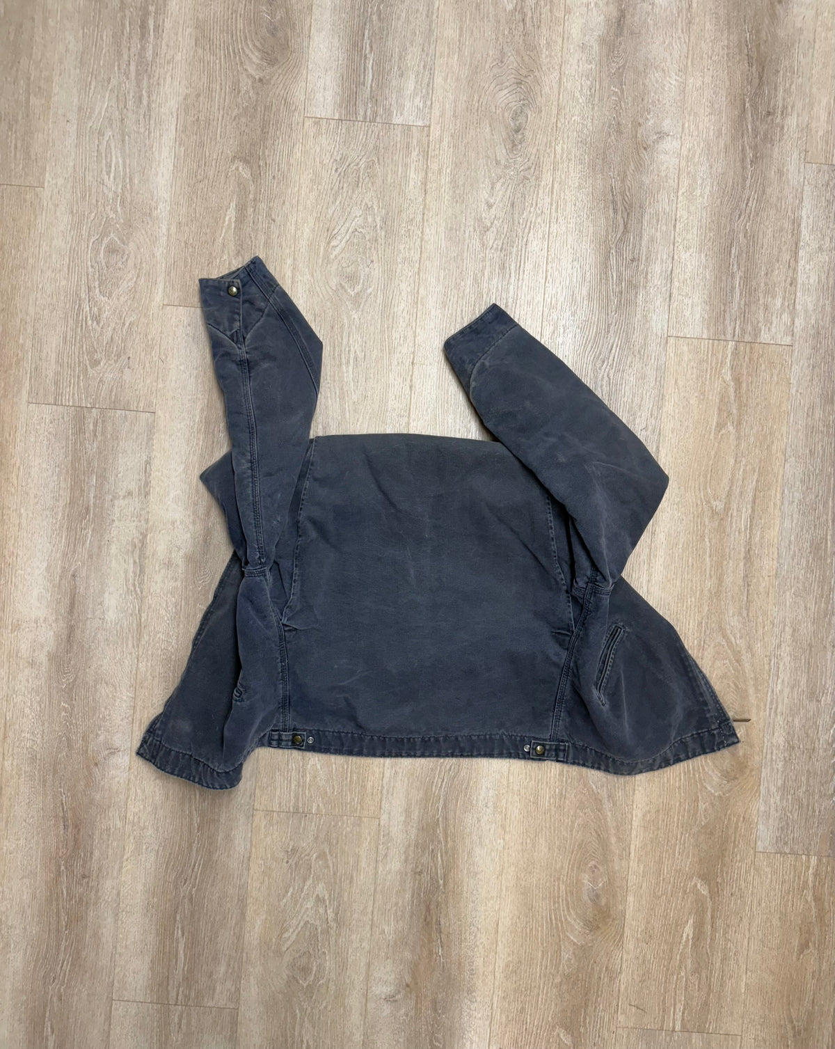 Faded Petrol Blue Carhartt Detroit Jacket - Large
