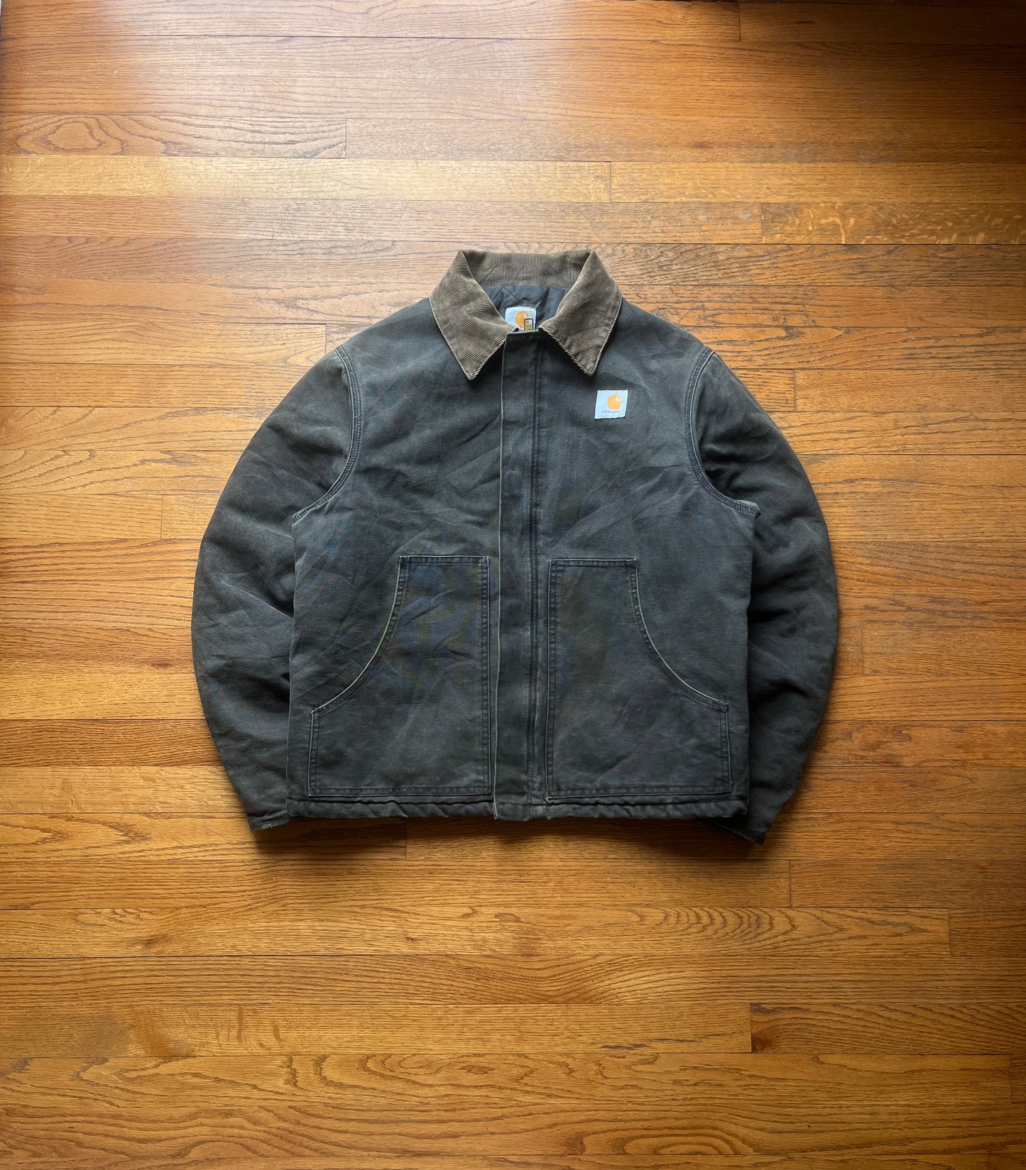 Faded Black Carhartt Arctic Jacket - Medium