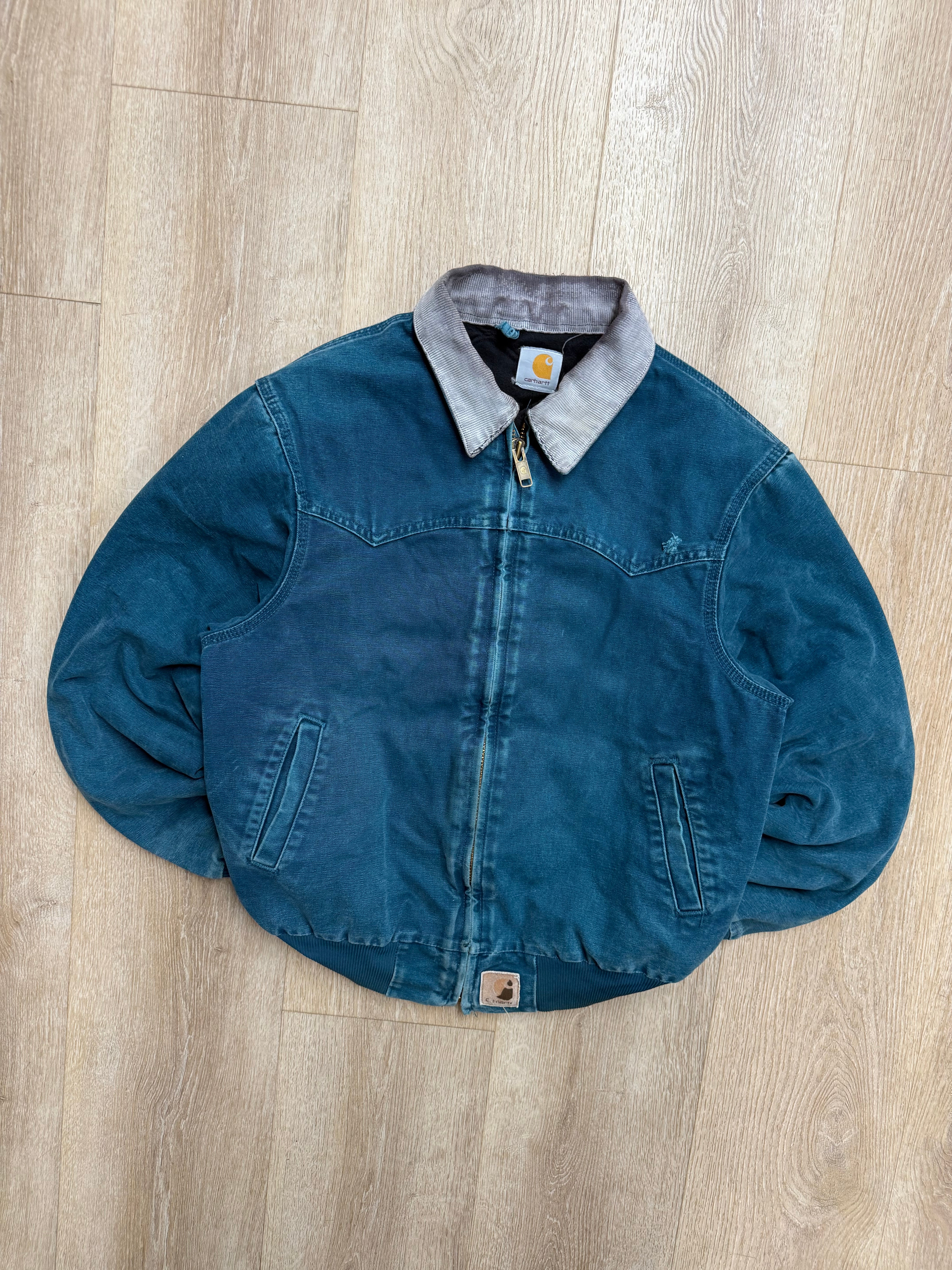 Faded Teal Carhartt Santa Fe Jacket - Small – VTG By Mike