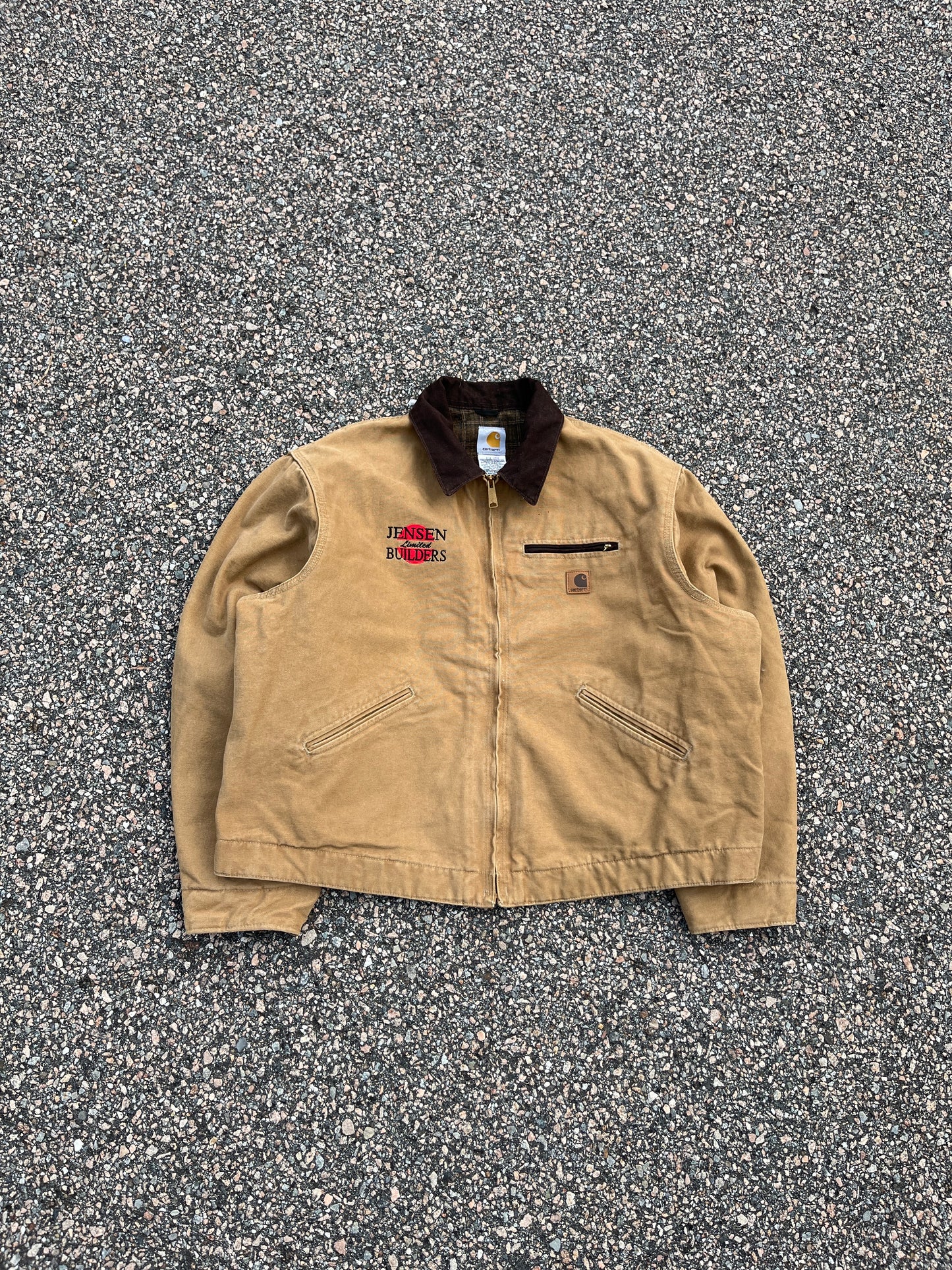 褪色棕色 Carhartt Detroit 夹克 - Boxy XL