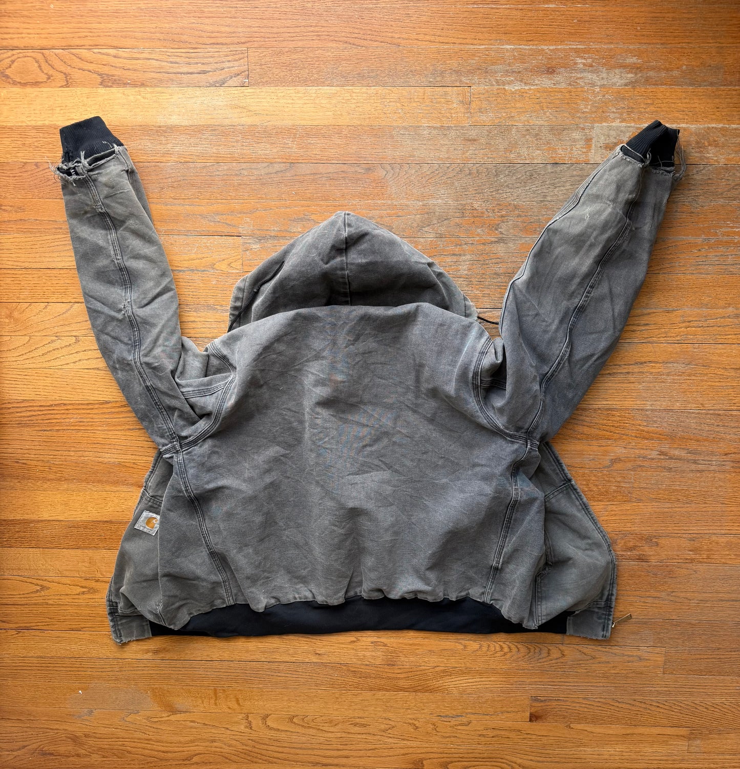 Faded Black Carhartt Active Jacket - Medium