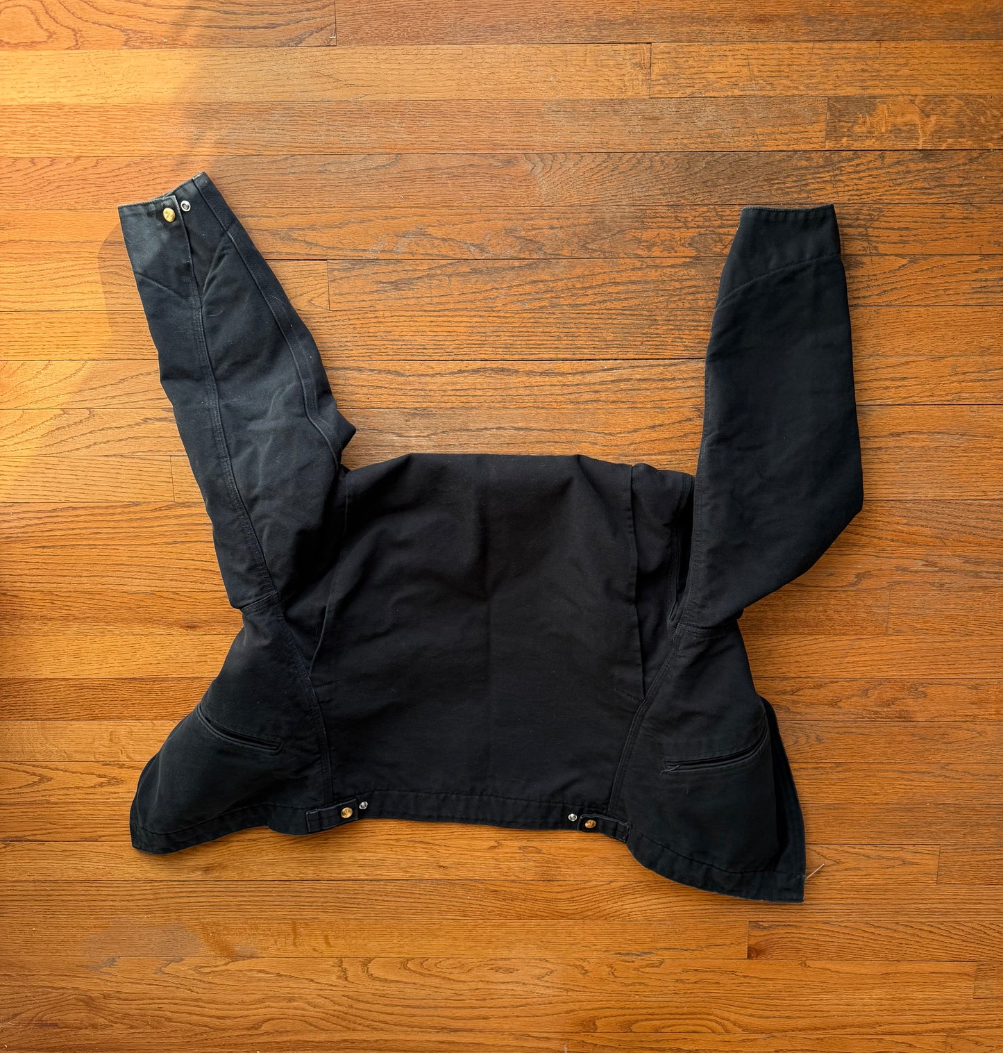 Faded Black Carhartt Detroit Jacket - Small