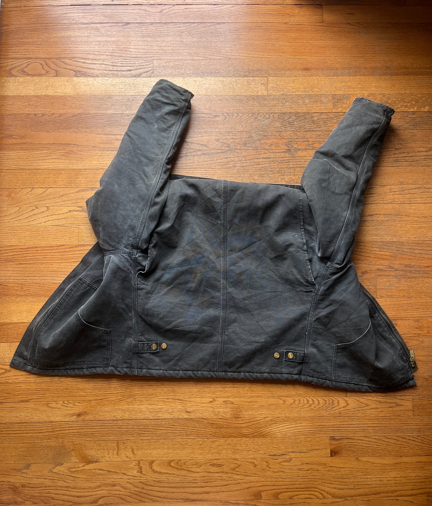 Faded Black Carhartt Arctic Jacket - Medium