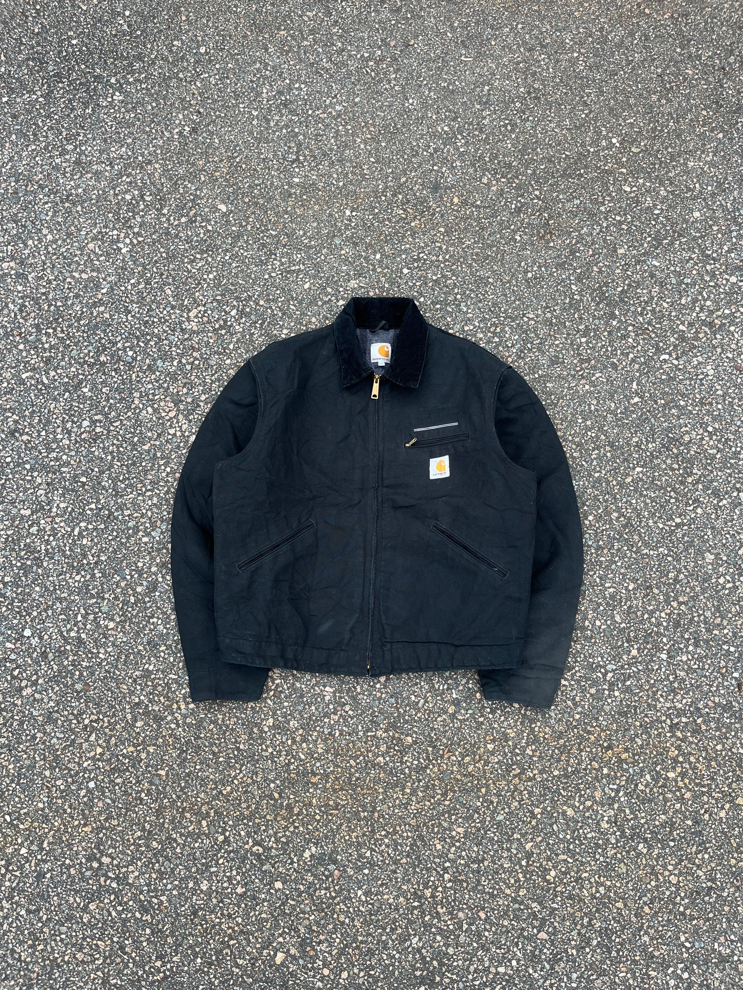 Faded Black Carhartt Detroit Jacket - Large